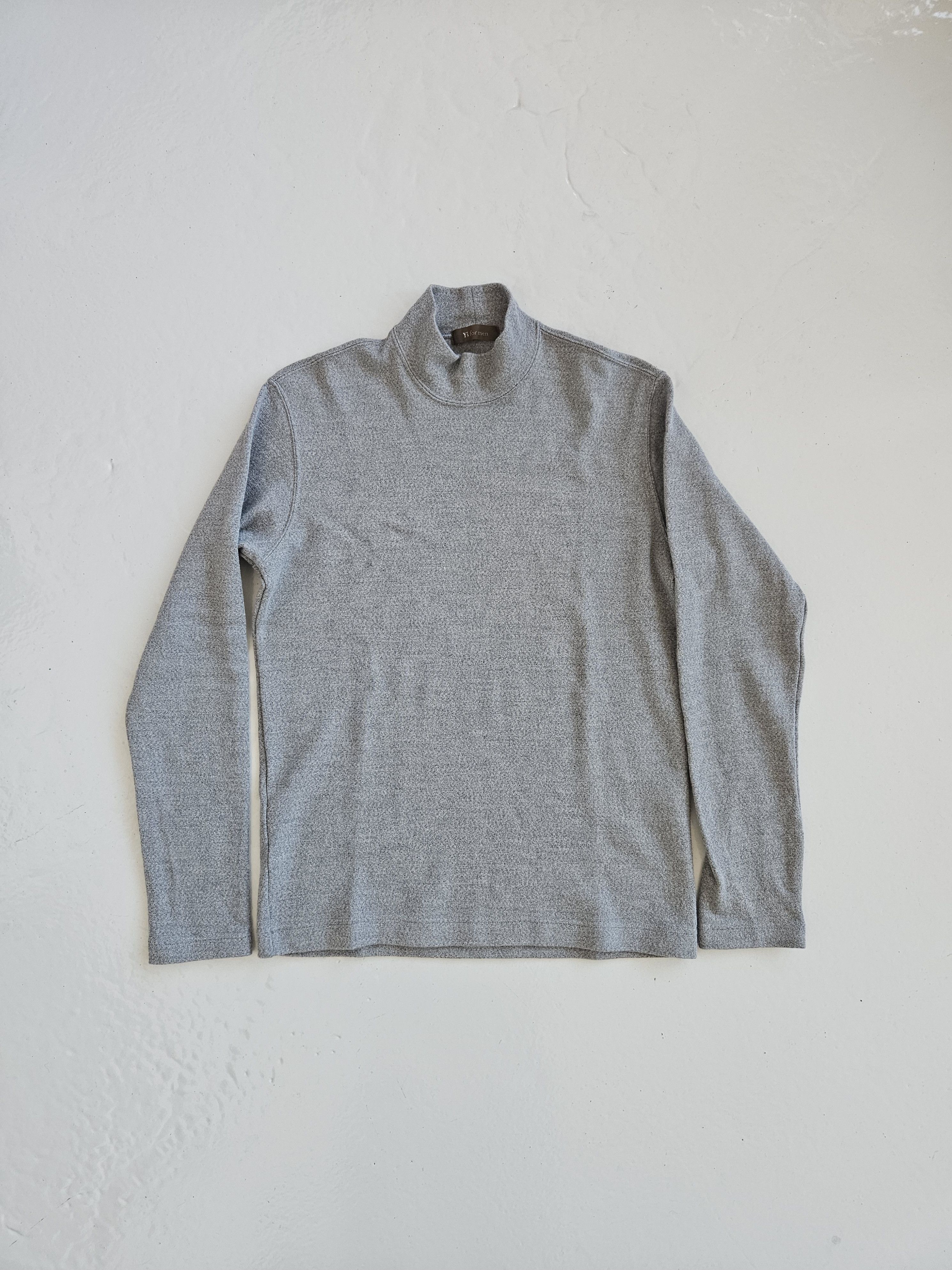 Y's for Men × Yohji Yamamoto Ys For Men 80s Grey V-Neck Wool Knit