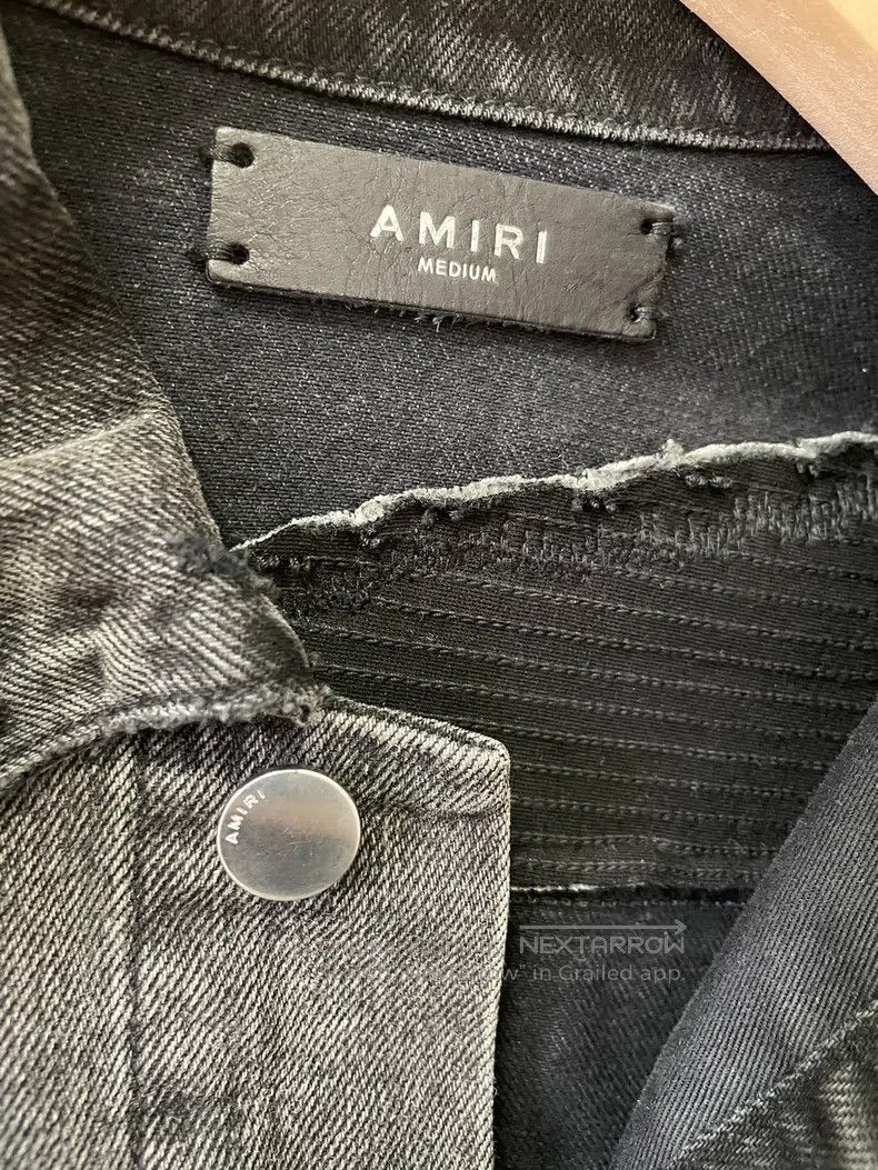Amiri Amiri Heavyweight Jacquard Washed Denim Jacket Size US M / EU 48-50 / 2 - 7 Thumbnail