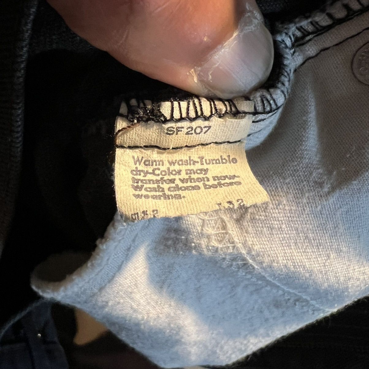 Levi's Vtg 80s Levi’s 505 Jeans Black Denim USA Made Black Tab Size US 29 - 16 Thumbnail