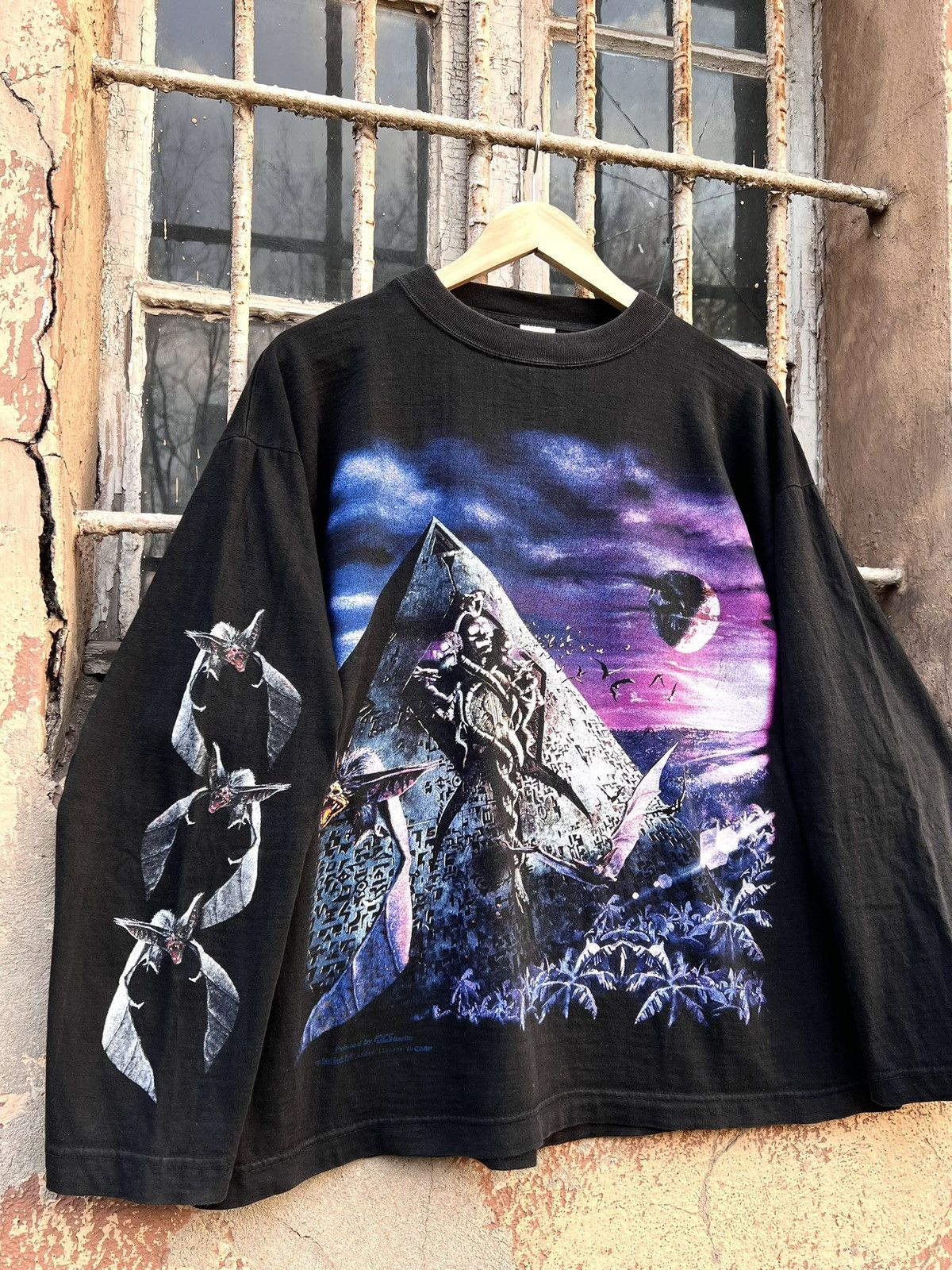 Band Tees VTG 90s Axel Rudi Pell Black Moon Pyramid Rock Longsleeve Size US L / EU 52-54 / 3 - 4 Thumbnail