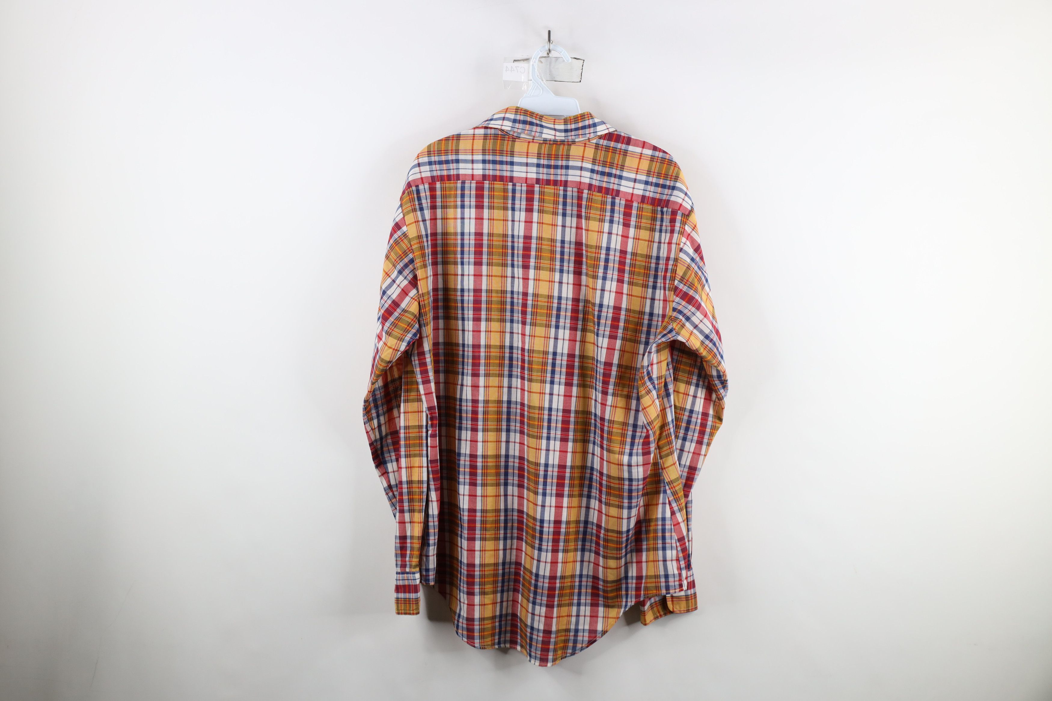Vintage Vintage 70s Streetwear Cowboy Button Shirt Rainbow Plaid Size US L / EU 52-54 / 3 - 11 Thumbnail