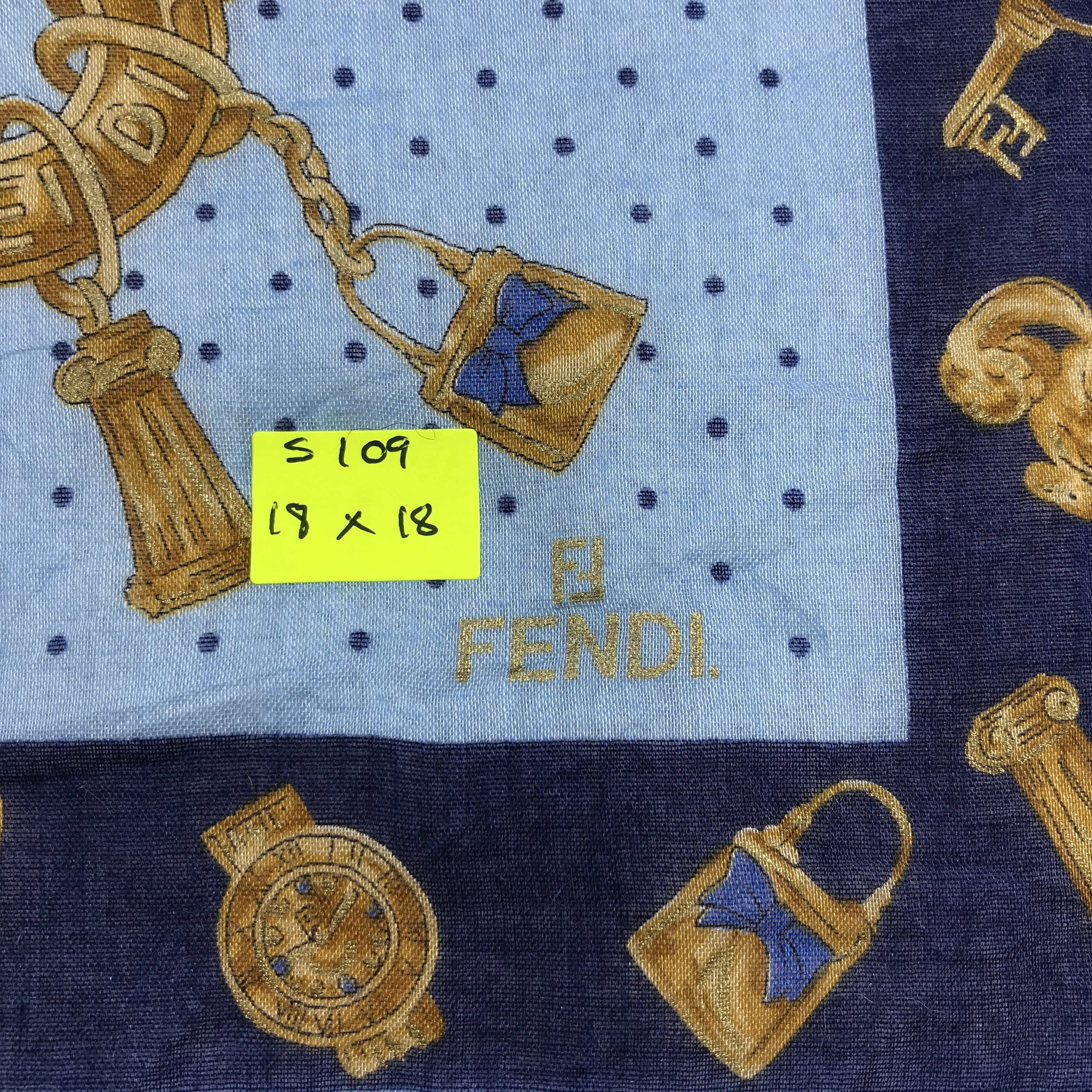 Vintage Vintage Fendi Bandana / Handkerchief / Neckerchief - S109 Size ONE SIZE - 5 Thumbnail