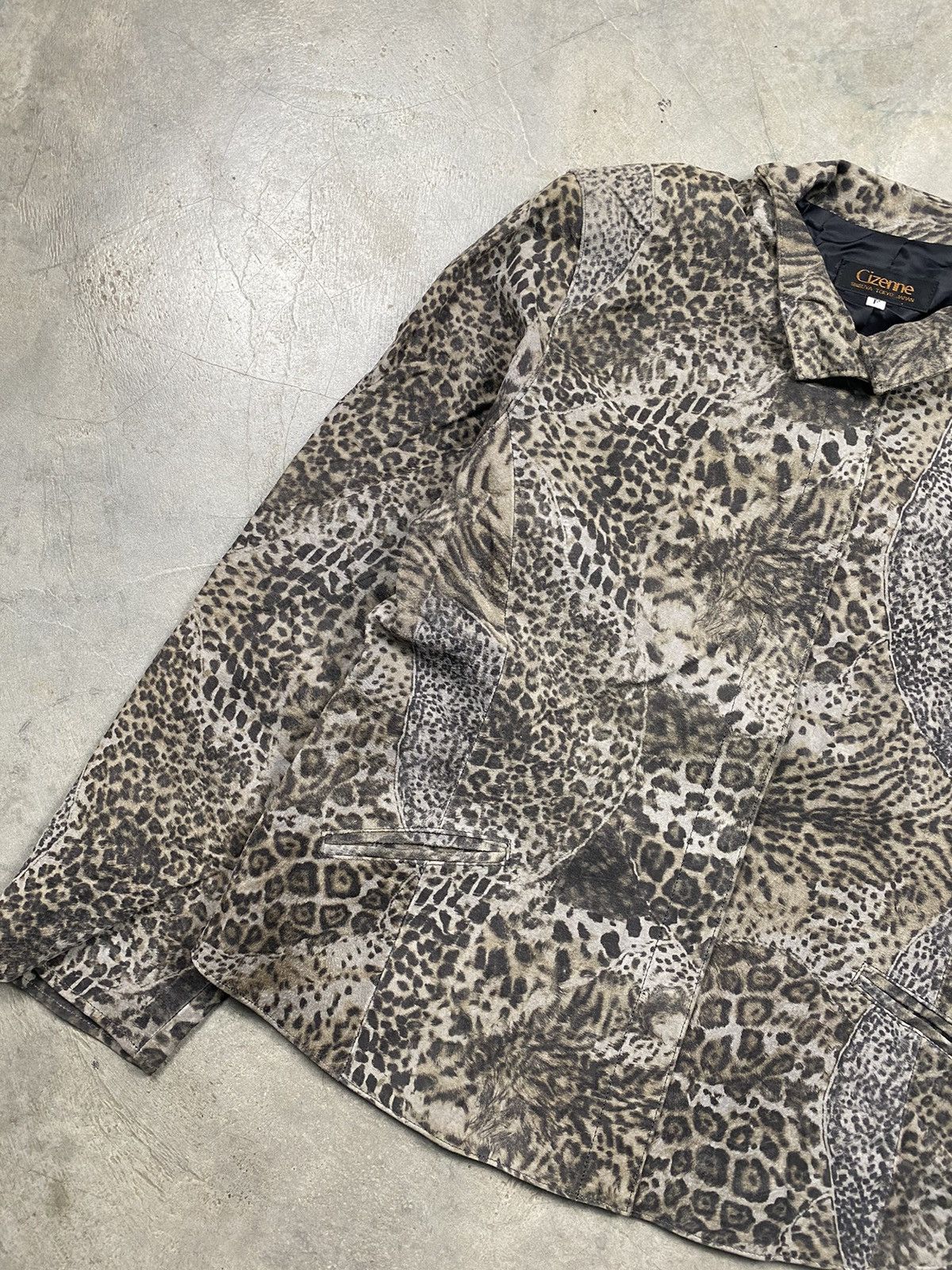 Designer × Japanese Brand Cizenne Tokyo Shibuya Leopard Camo Jacket Size M / US 6-8 / IT 42-44 - 3 Thumbnail