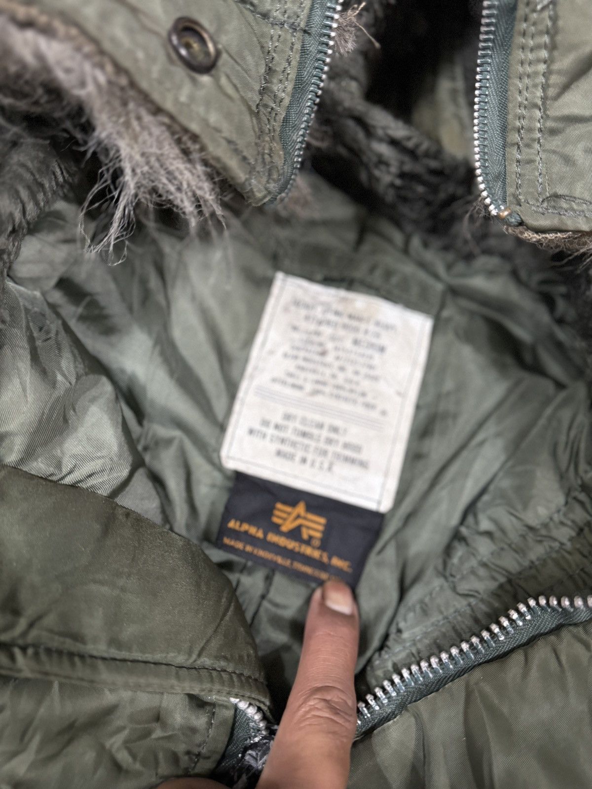 Alpha Industries × Vintage VINTAGE ALPHA INDUSTRIES FLIGHT JACKET Size US M / EU 48-50 / 2 - 2 Thumbnail