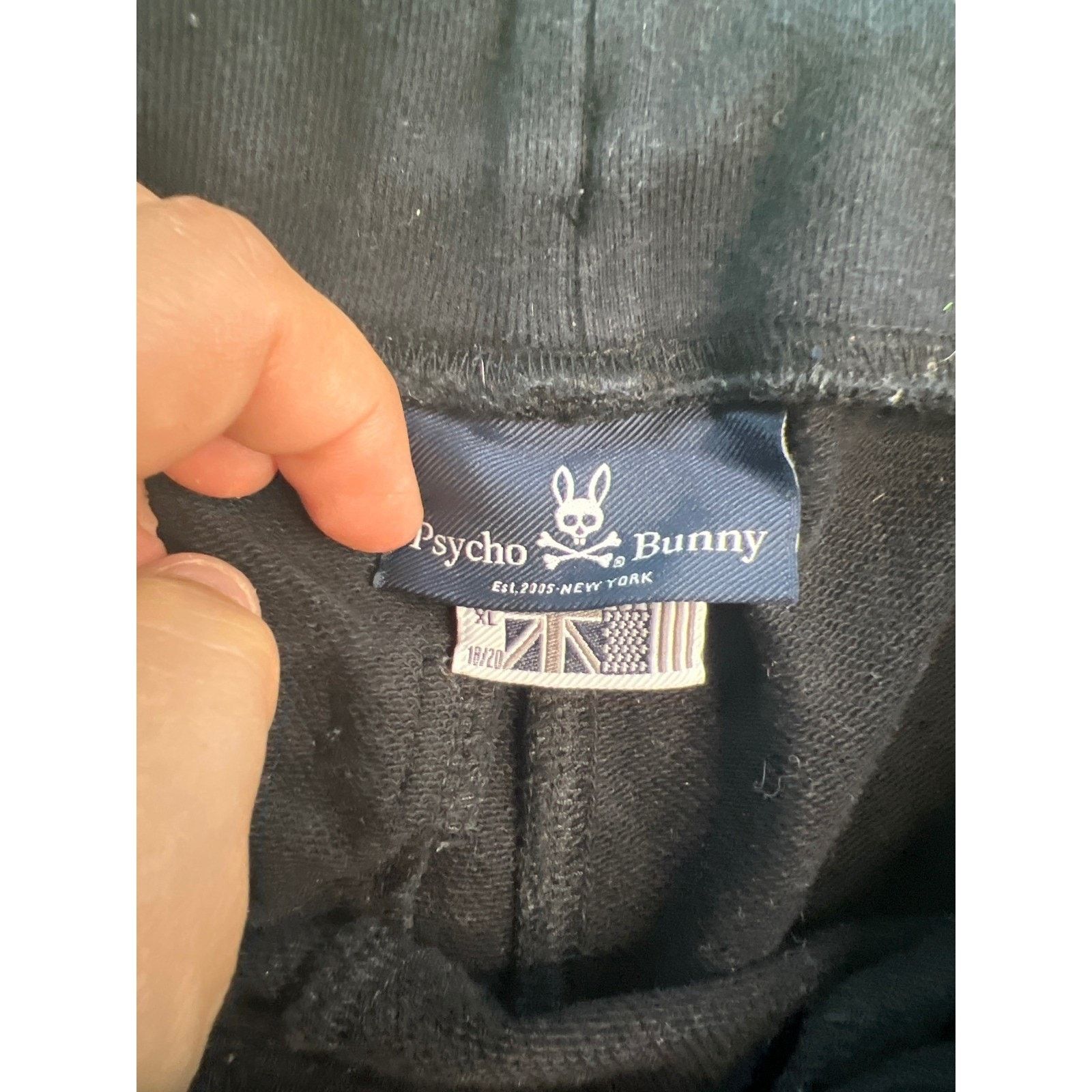 Psycho Bunny Psycho Bunny Mens Black Joggers Pants Drawstring Casual SM Size US 32 / EU 48 - 4 Thumbnail