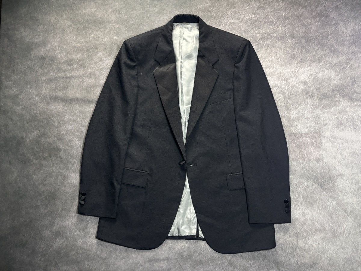 Givenchy Vintage Givenchy Monsieur Suit Jacket 80s Wool Blazer 90s 40 Size 40R - 15 Thumbnail