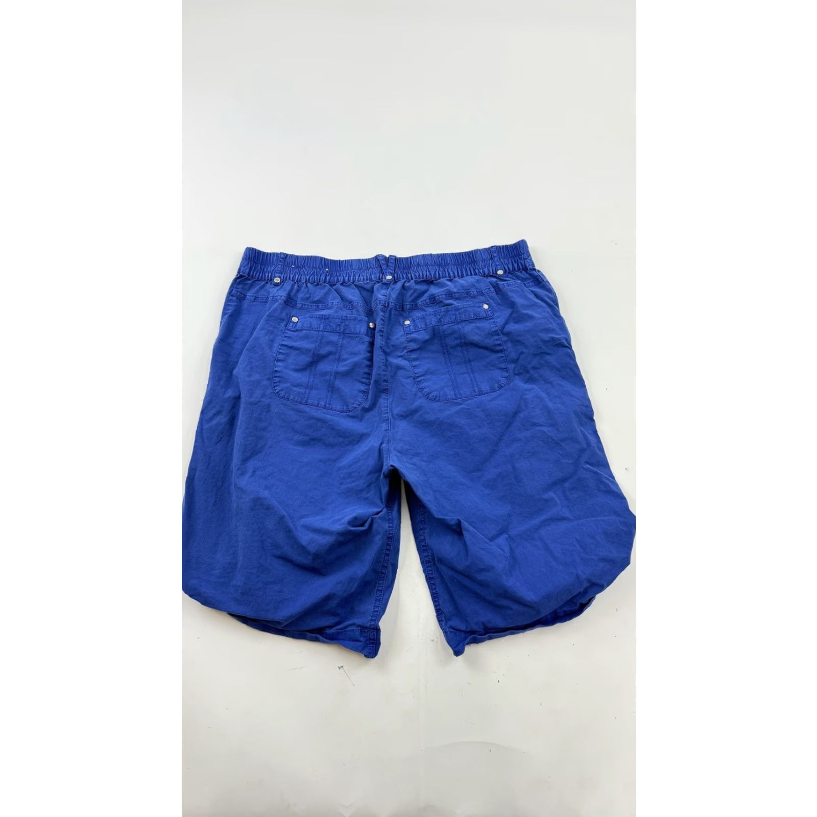 Soft Surroundings Soft Surroundings Shorts Womens XL Blue Cargo Utility Elastic Waist Cotton Size 40" / US 18 - 5 Thumbnail