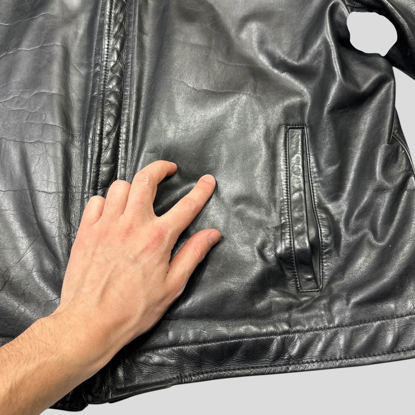 Neil Barrett Neil Barrett 00’s Textured Padded Leather Moto Jacket - L/ Size US L / EU 52-54 / 3 - 9 Thumbnail