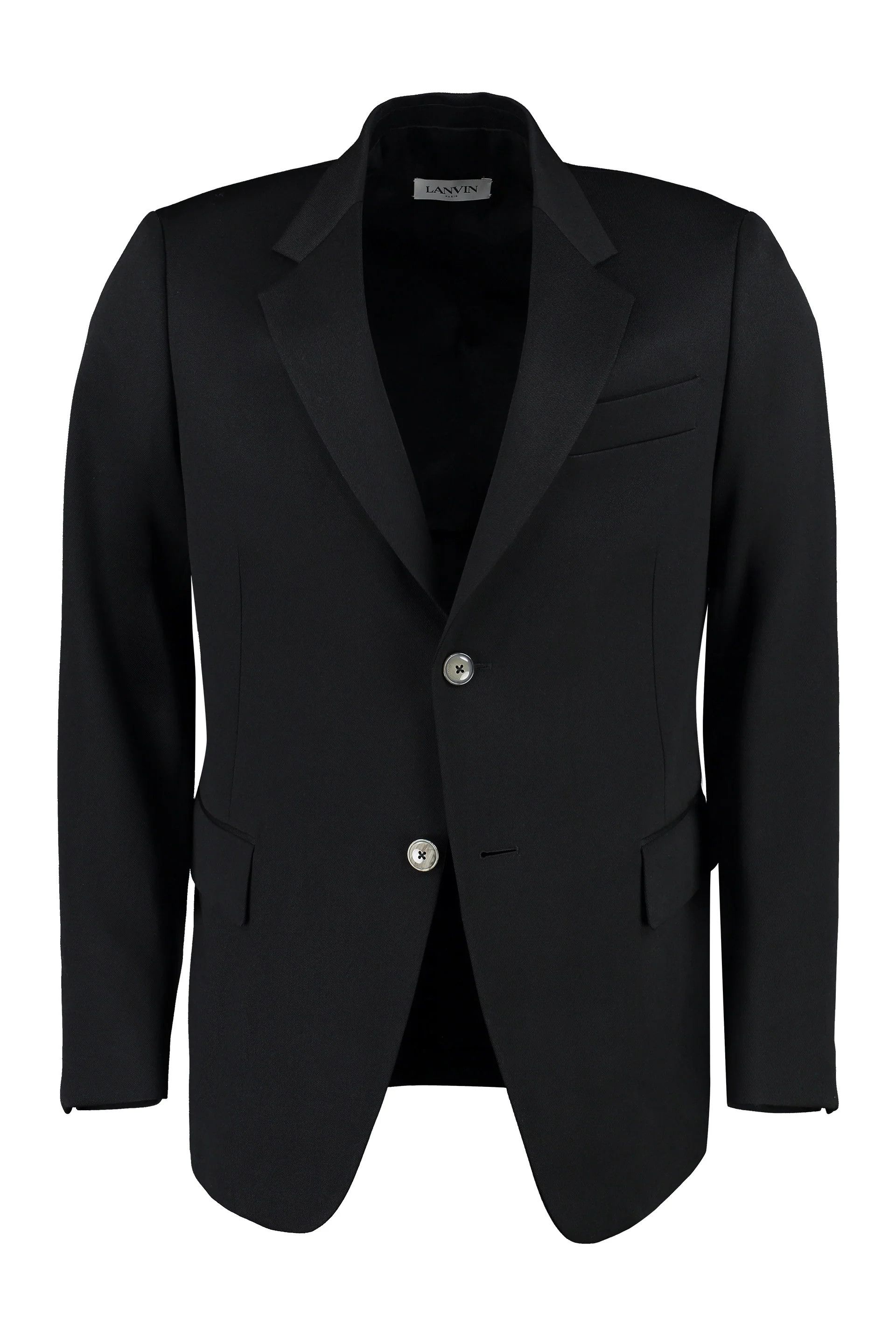 Lanvin o1y0225 Single-Breasted Blazer in Black Size US M / EU 48-50 / 2 - 1 Thumbnail