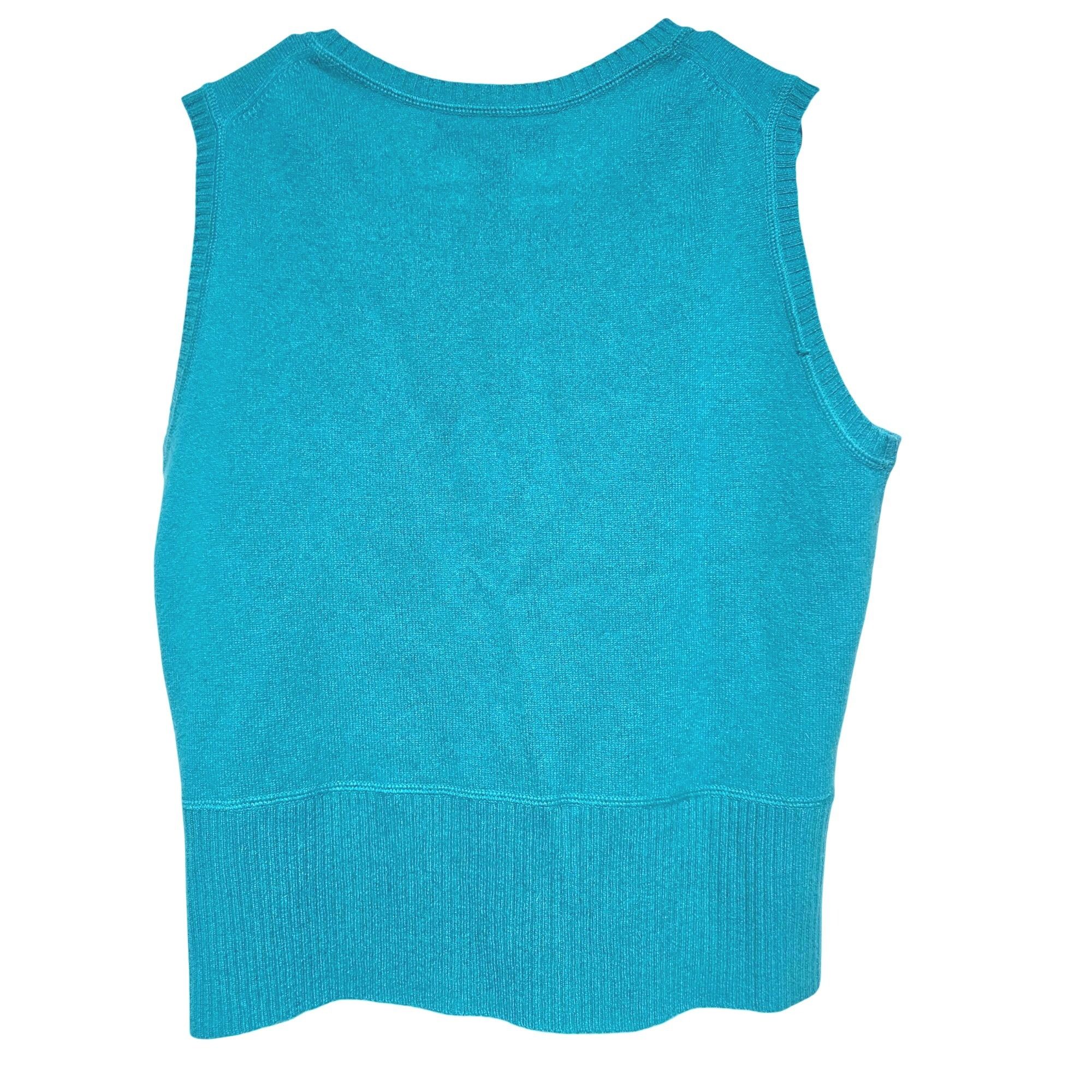 Other VTG A. Giannetti Women Cashmere Sweater Tank Turquoise M Coa Size M / US 6-8 / IT 42-44 - 3 Thumbnail