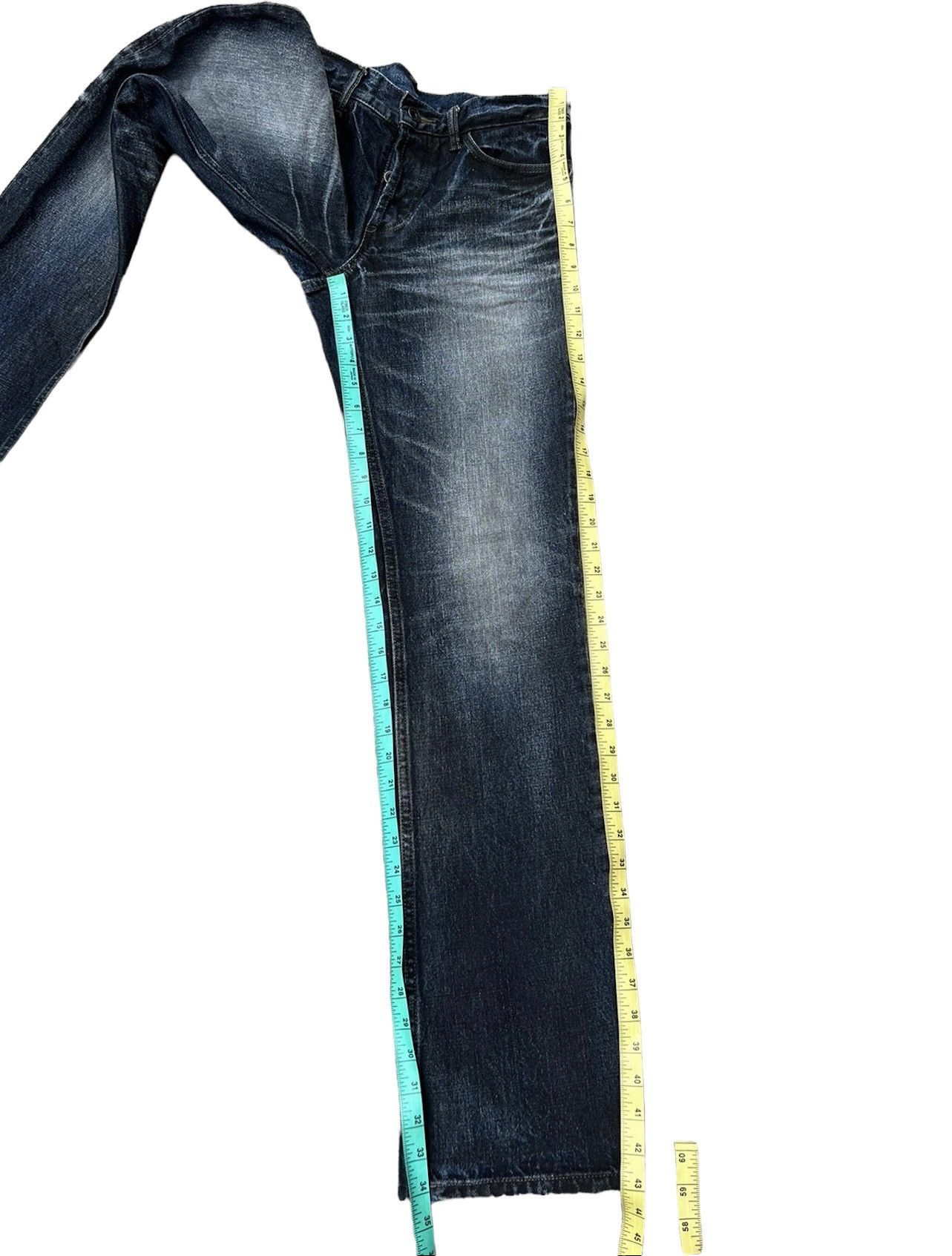 Shellac Shellac Shade Japan Waxed Denim Flare Jeans Size US 30 / EU 46 - 5 Thumbnail