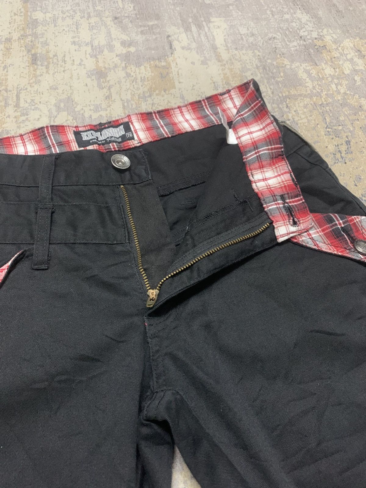 Japanese Brand Nylaus Japanese Brand Double Waist Punk Bondage Pants Size US 29 - 9 Thumbnail