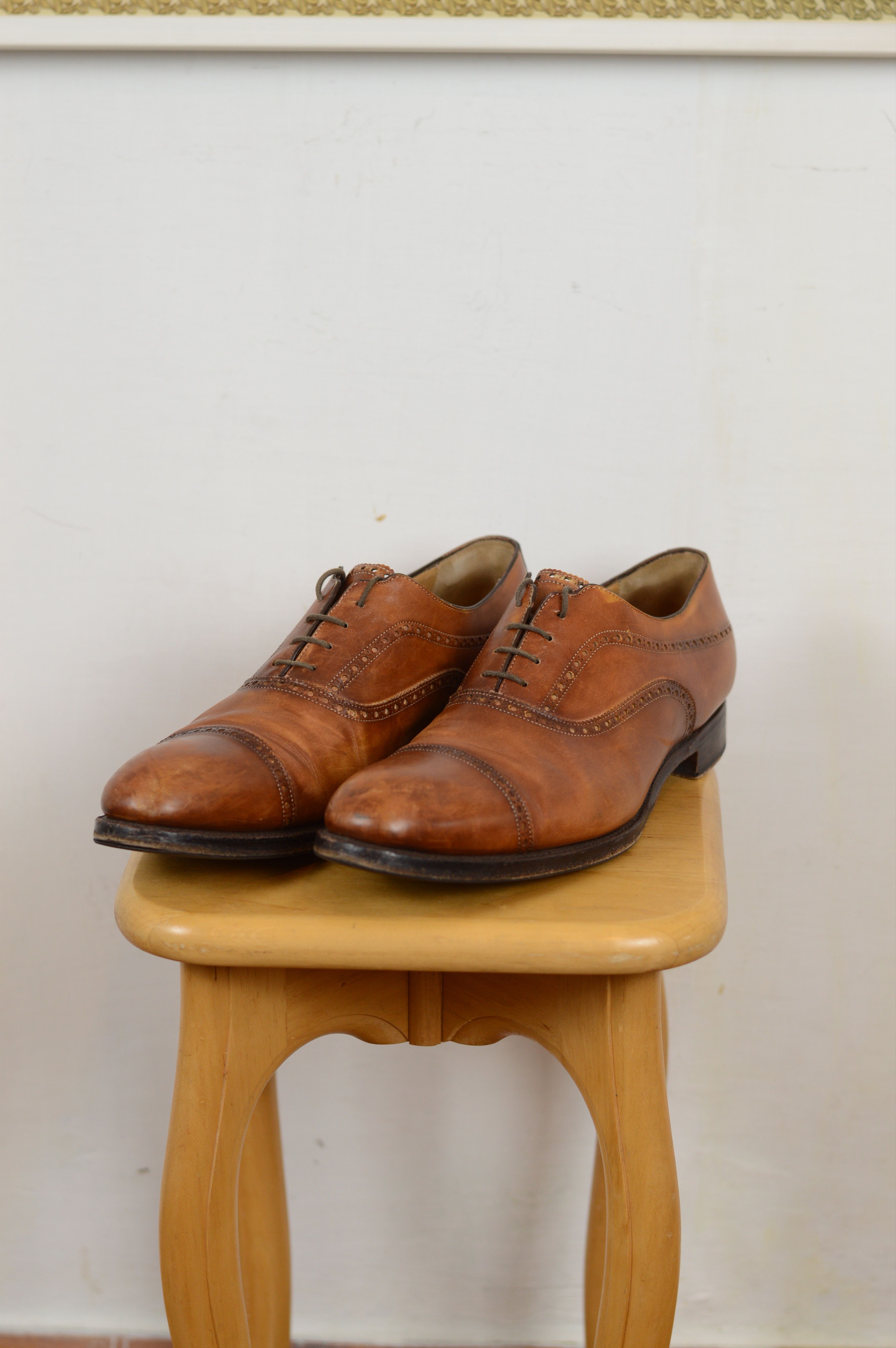 image of Carlos Santos Oxford Shoes in Brown, Men's (Size 12)