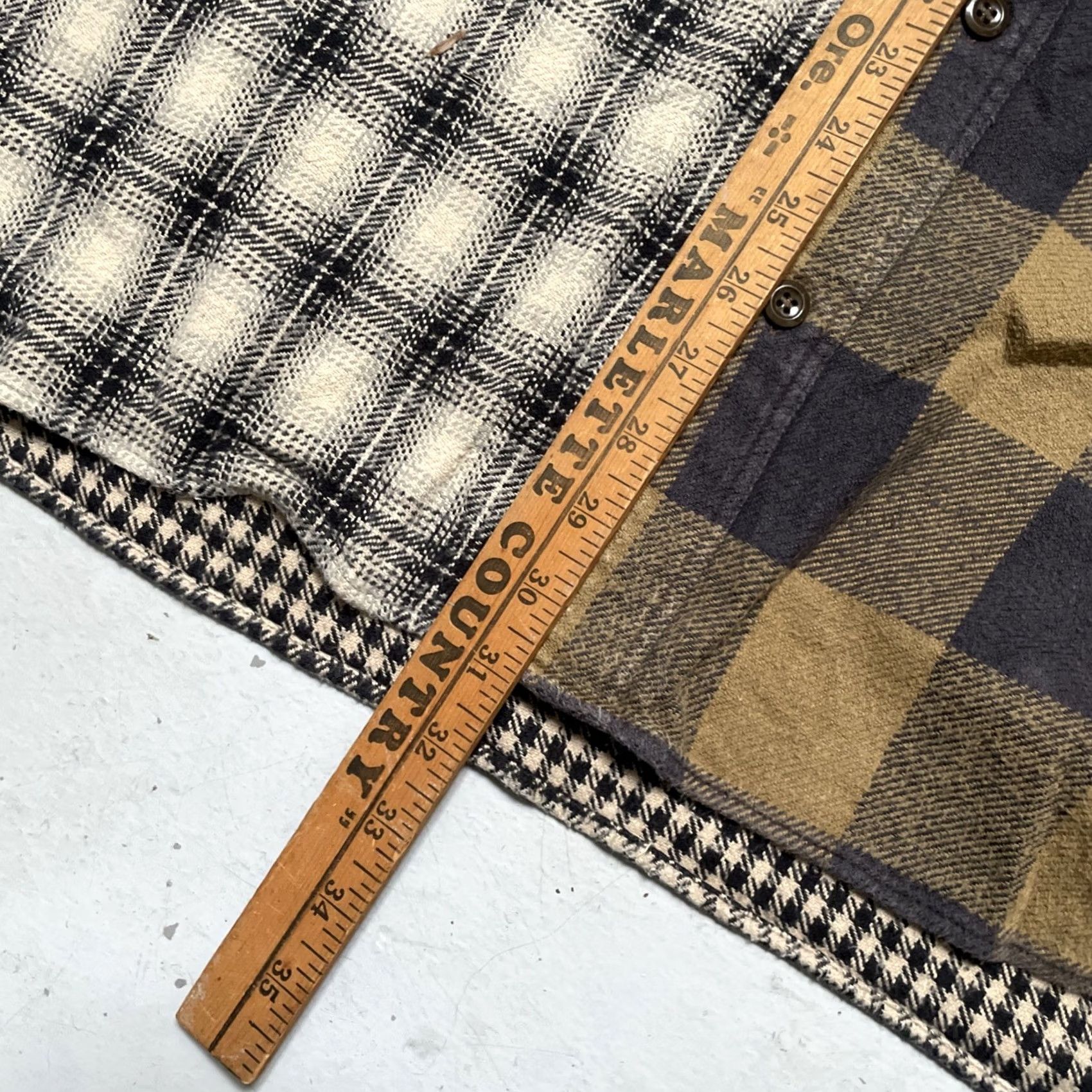 Sugar Cane Beams x Sugar Cane Heavy Cotton Plaid Patchwork Work Shirt - Japan - Unisex - L-XL Size US L / EU 52-54 / 3 - 6 Thumbnail