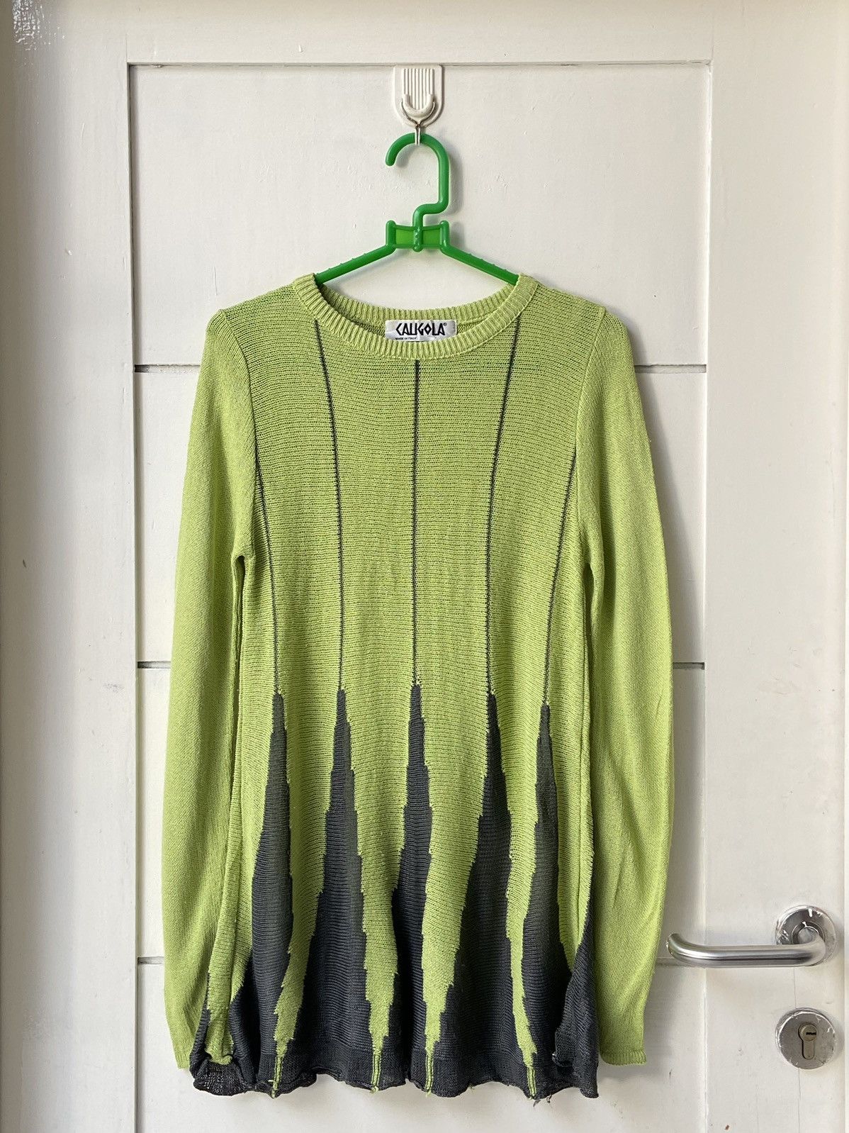 Designer CALIGOLA Knit Long Sleeve T-shirt Size US XXS / EU 40 - 9 Thumbnail