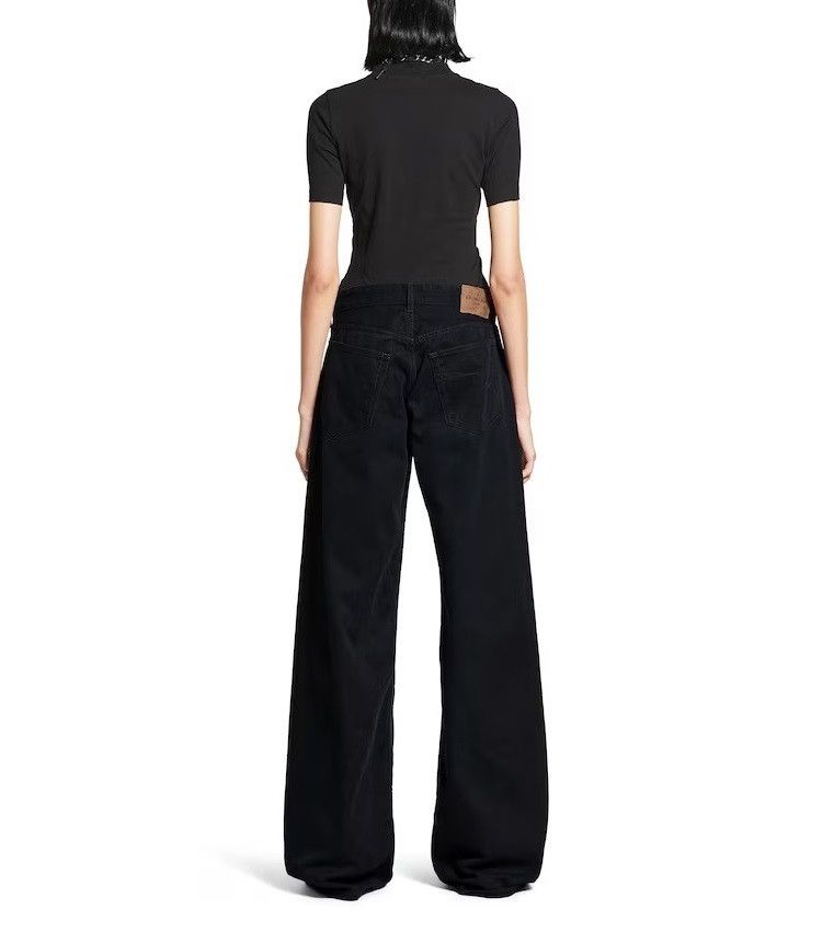 Balenciaga o1w1db10526 Wide Leg Baggy Pants in Black Size 30" / US 8 / IT 44 - 4 Thumbnail