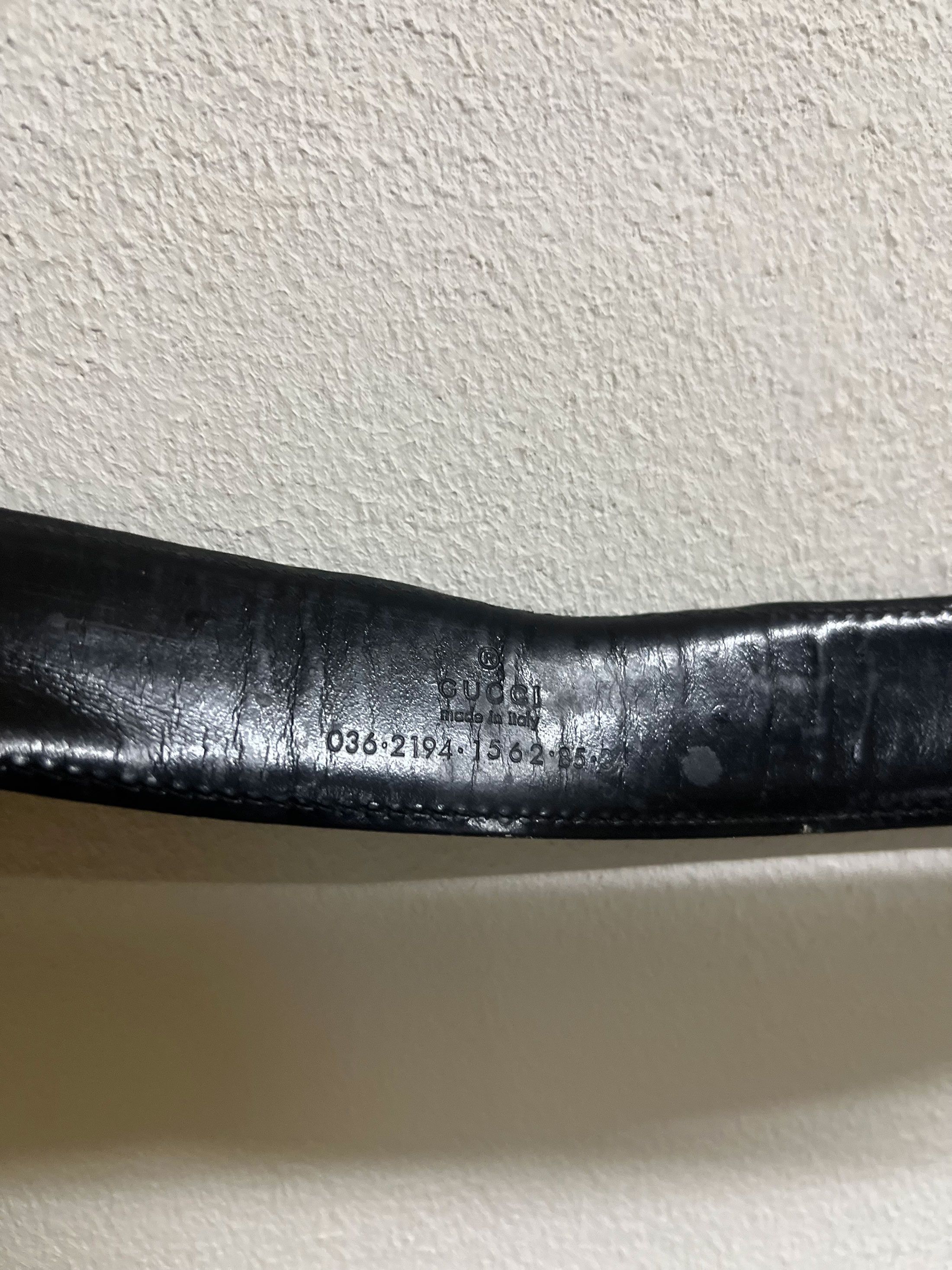 Gucci Vintage Gucci Belt Leather Size 32 - 5 Thumbnail