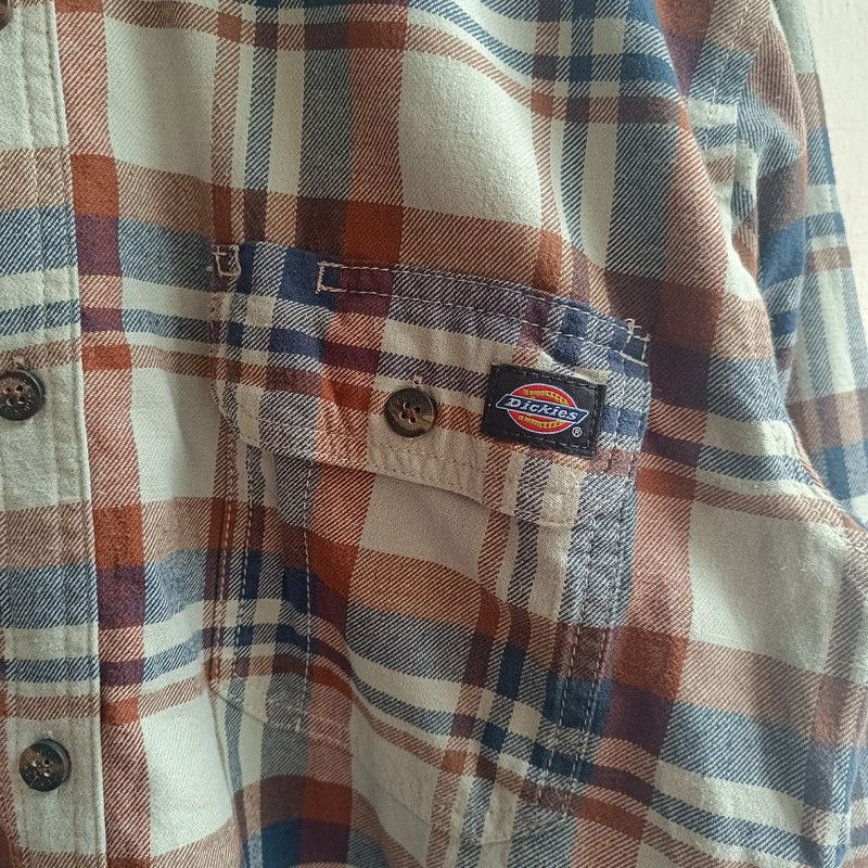 Dickies Dickies Flannel Plaid Shirt Mens Small S Pockets Long Sleeve Size US S / EU 44-46 / 1 - 4 Thumbnail