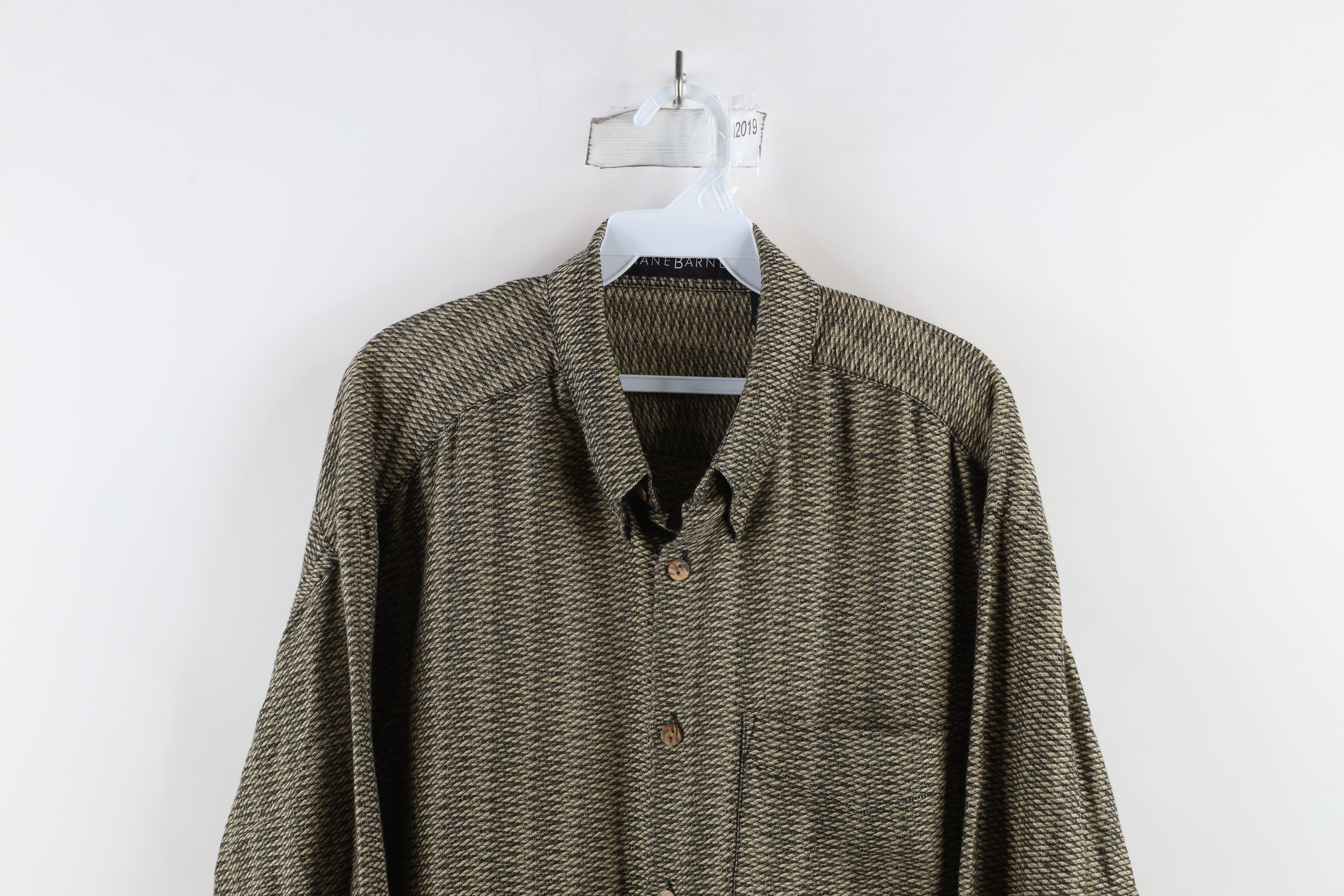 Vintage Vintage 90s Streetwear Fit Knit Collared Button Down Shirt Size US XL / EU 56 / 4 - 2 Thumbnail