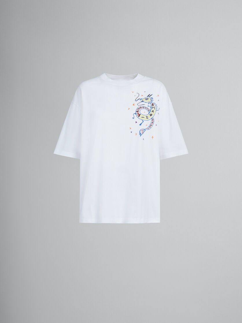 Marni o1f1d3z0625 T-Shirt in White Size XS / US 0-2 / IT 36-38 - 1 Thumbnail