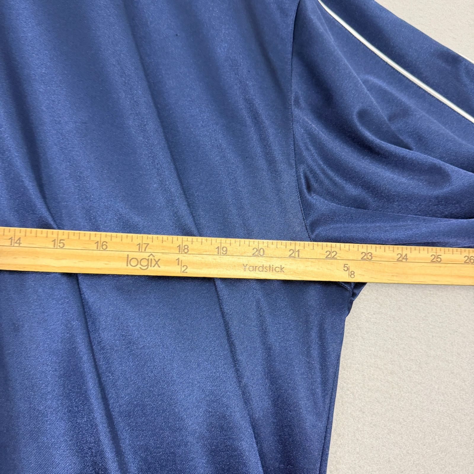 Adidas Vintage Adidas 3 stripe Satin Track Jacket Men's XL Blue Size US XL / EU 56 / 4 - 8 Thumbnail