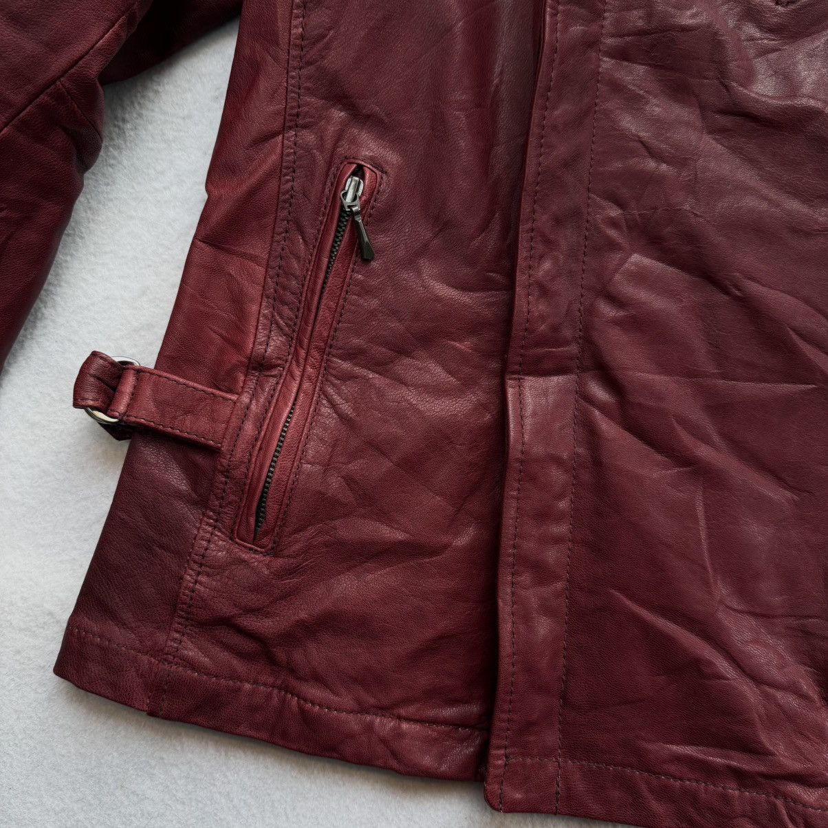 Katharine Hamnett London 2000s Katharine Hamnett "Alien Asymmetrical Goat Skin Jacket Size US M / EU 48-50 / 2 - 8 Thumbnail