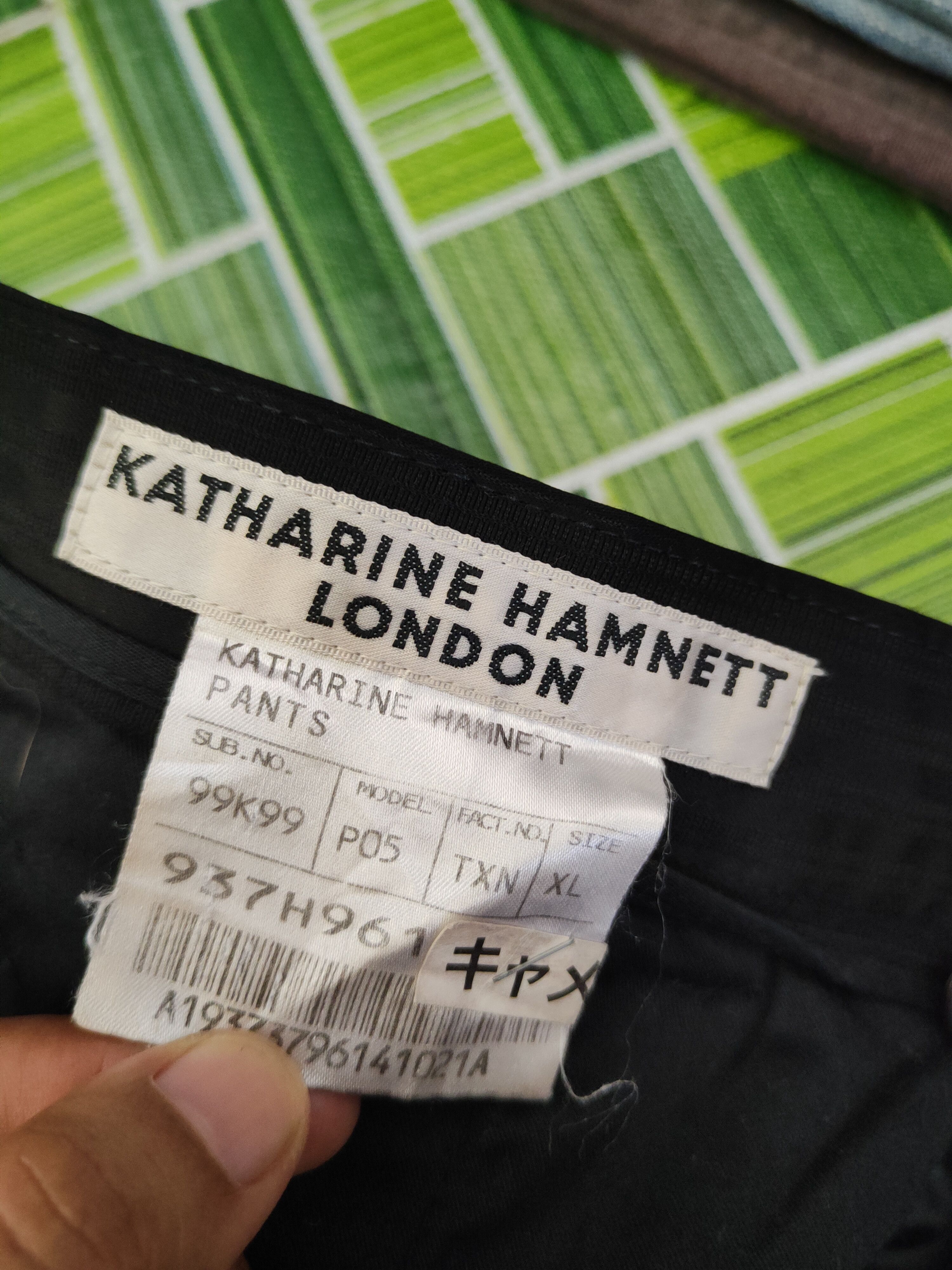 Katharine Hamnett London DL Katharine Hamnett London Black Casual Pants #46-709 Size 32" / US 10 / IT 46 - 13 Thumbnail