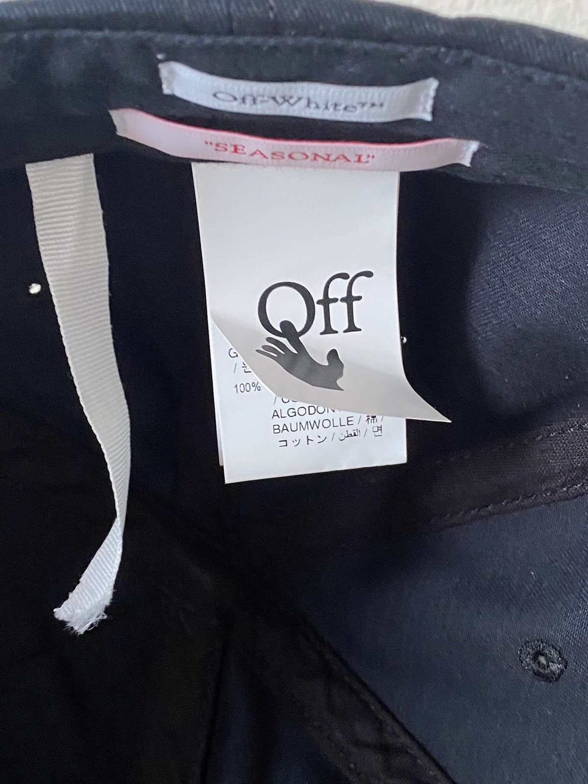 Off-White Off-White Thunder Baseball Cap Size ONE SIZE - 7 Thumbnail