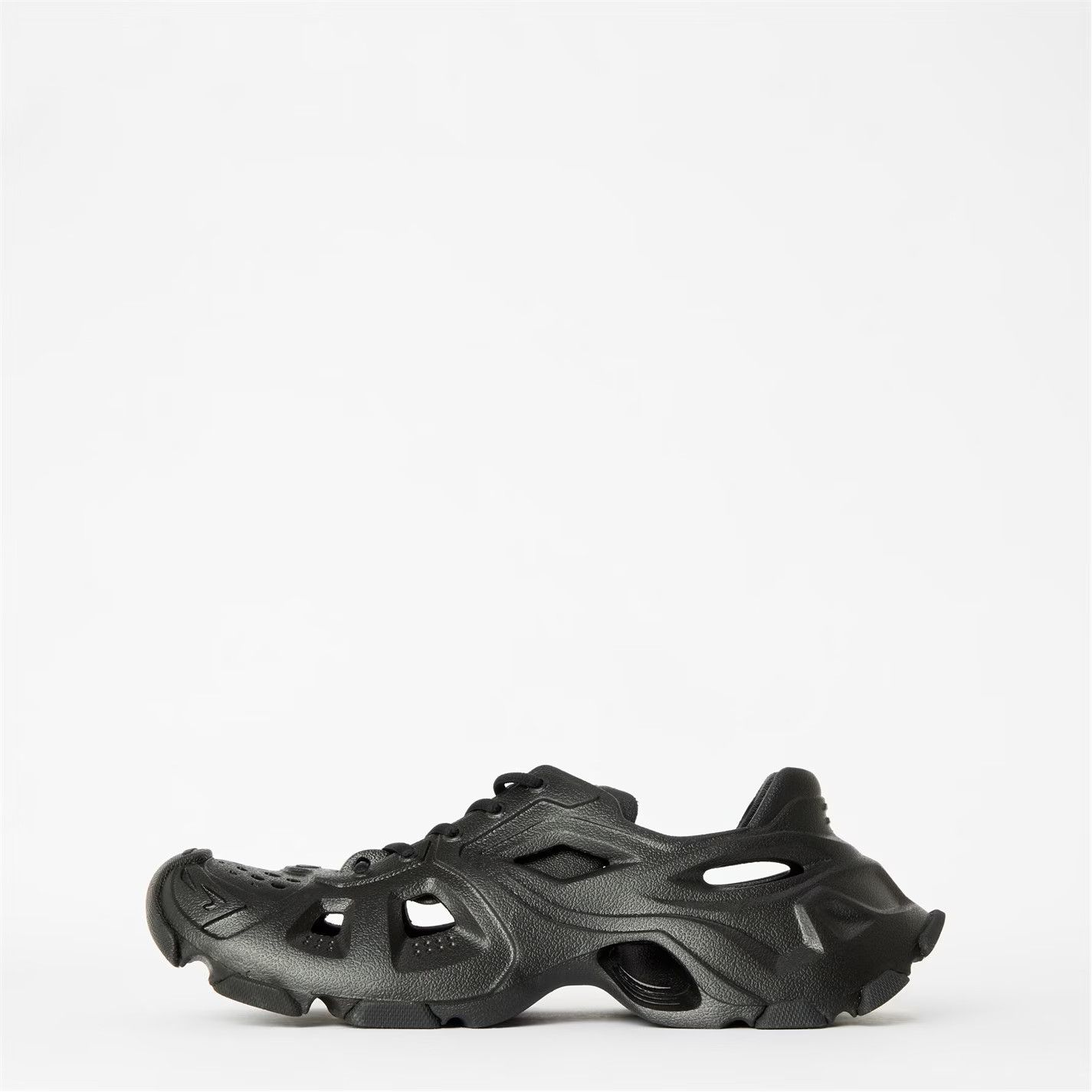 Balenciaga o1g2r1mq0226 HD Rubber Low Top Sneakers in Black Size US 8 / EU 41 - 2 Thumbnail