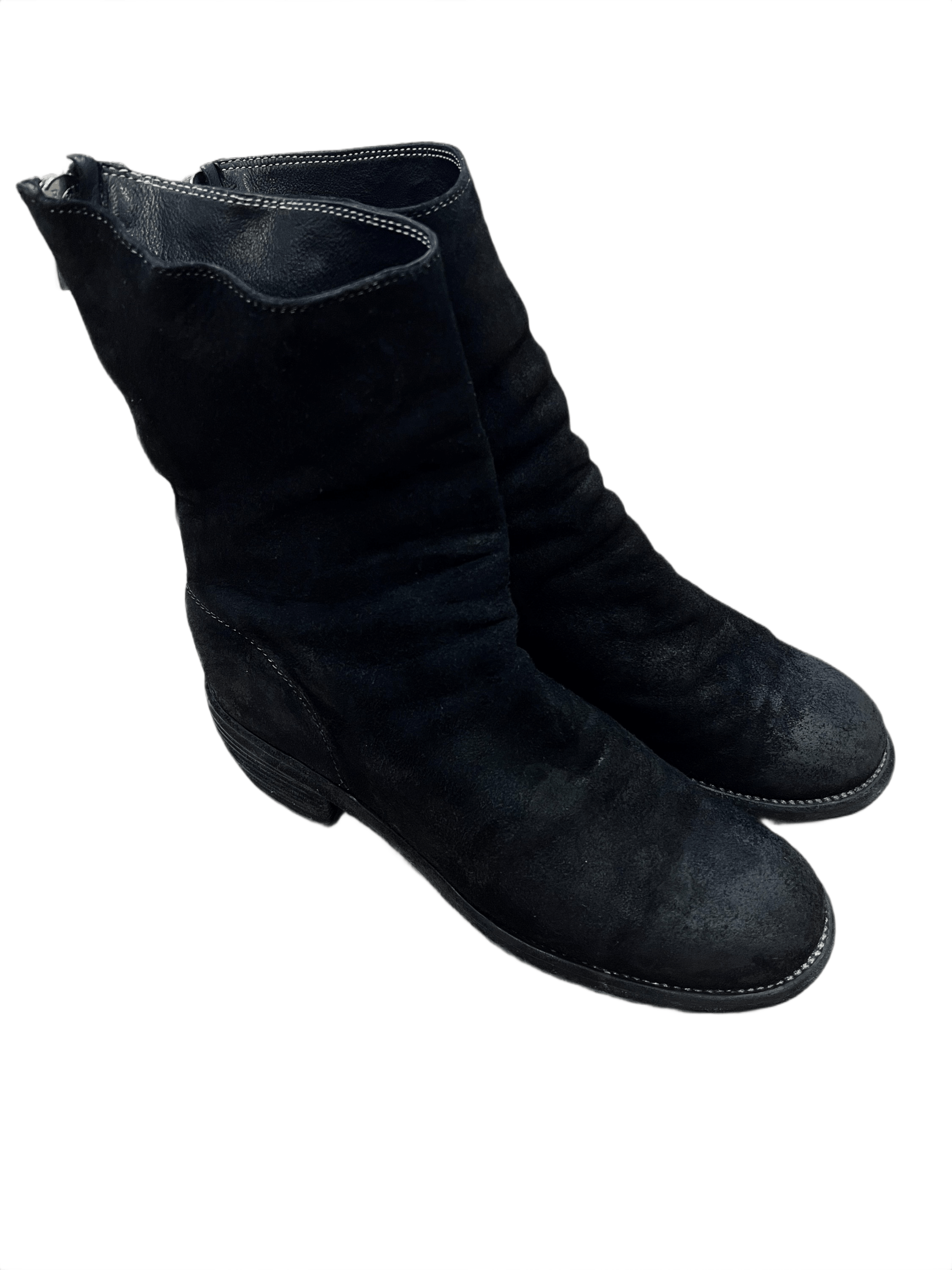 Guidi Black Reverse Horse Leather / Suede 788Z Backzip Boots Size US 9 / EU 42 - 2 Thumbnail
