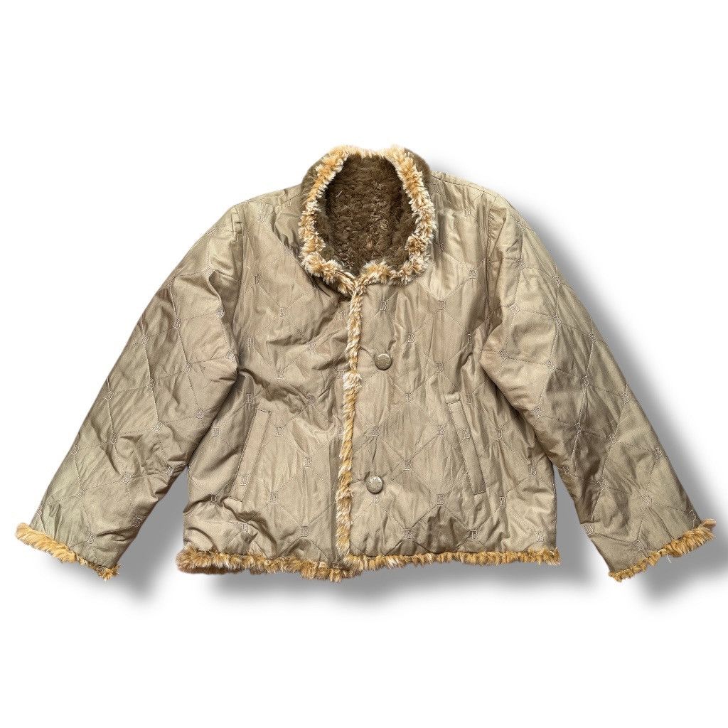 Balmain BALMAIN REVERSIBLE MONOGRAM FUR JACKET Size US L / EU 52-54 / 3 - 9 Thumbnail
