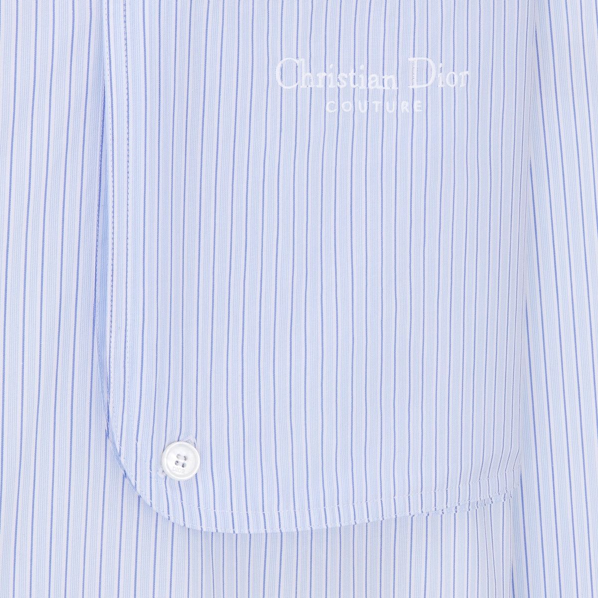 Dior o1bcso1str0226 Couture Embroidery Shirt in Light Blue Size US XL / EU 56 / 4 - 3 Thumbnail