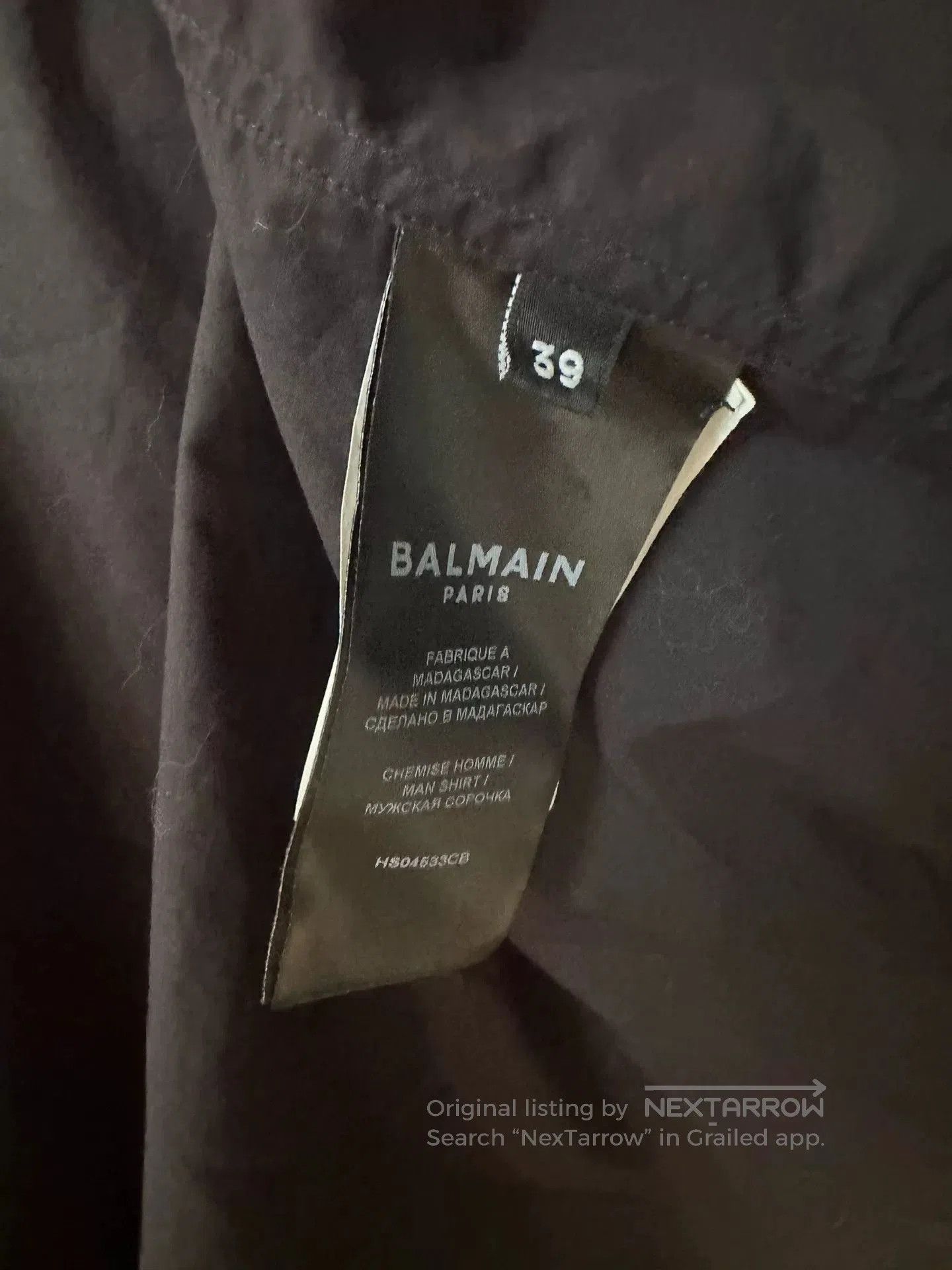 Balmain Balmain Black Long Sleeve Shirt. Size US M / EU 48-50 / 2 - 4 Thumbnail