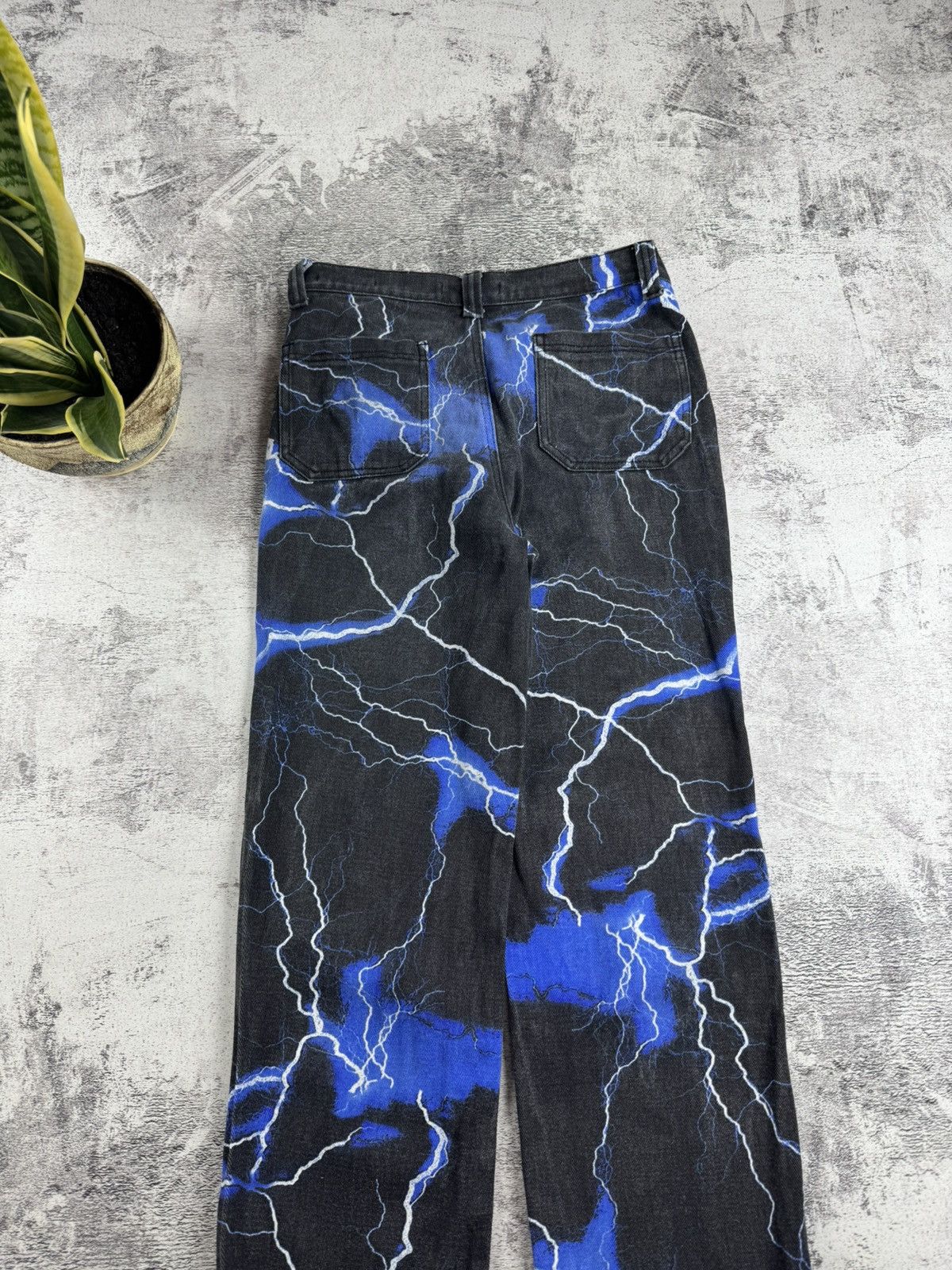Jaded London Jaded London Blue Lighting Print Skate Jeans Pants Trousers Size US 30 / EU 46 - 5 Thumbnail