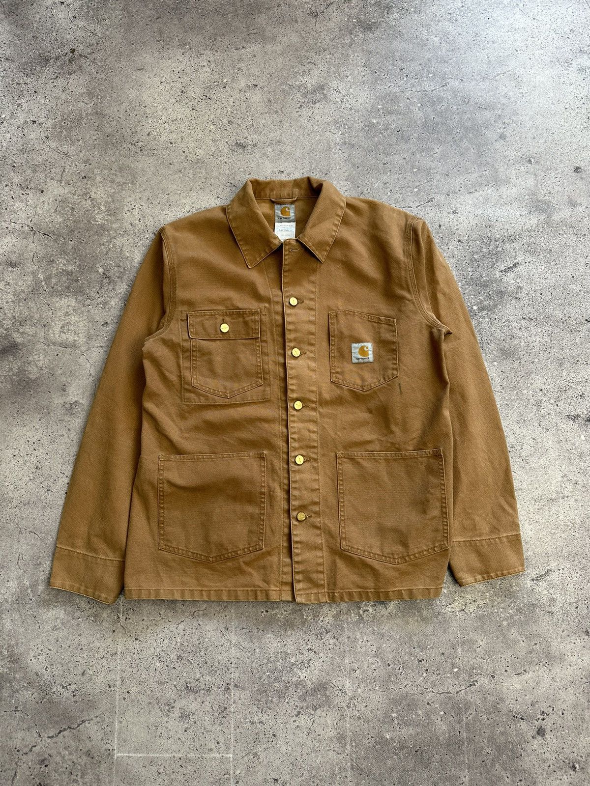 Carhartt Vintage Carhartt OG Chore Jacket Beige Y2K Archival Rare Size US XL / EU 56 / 4 - 2 Thumbnail