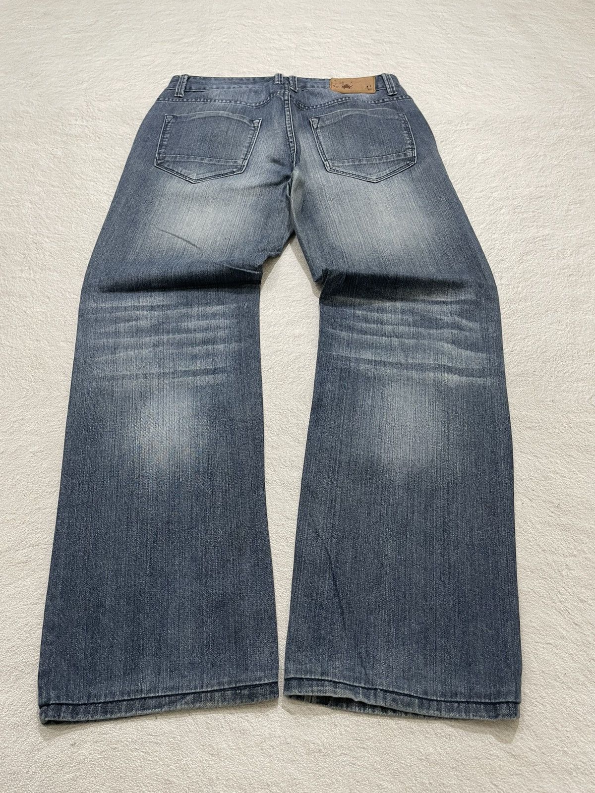 Japanese Brand 2000s Fading Denim wash Jeans Y2K Size US 32 / EU 48 - 8 Thumbnail