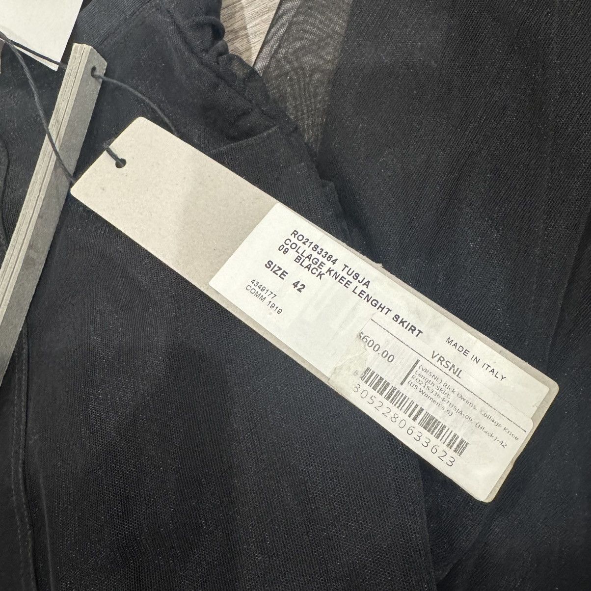 Rick Owens Rick Owens Collage Knee Length Skirt Tulle in Black Size 28" / US 6 / IT 42 - 9 Thumbnail