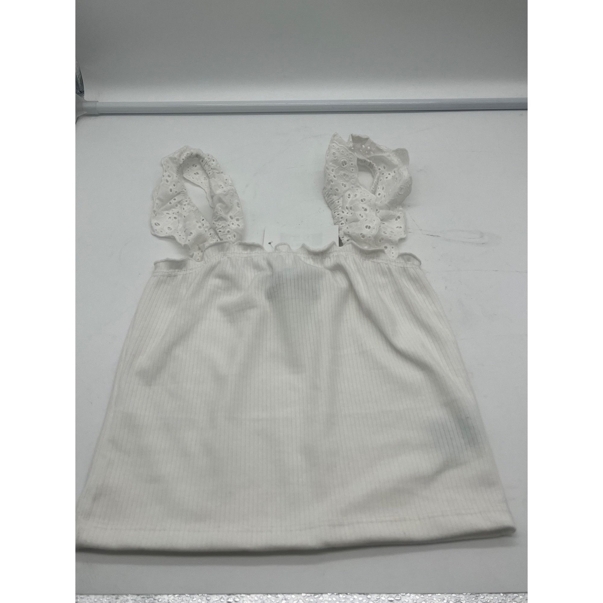 Other Good Luck Gem Eyelet Trim Tank Top In Off White, M Size M / US 6-8 / IT 42-44 - 10 Thumbnail