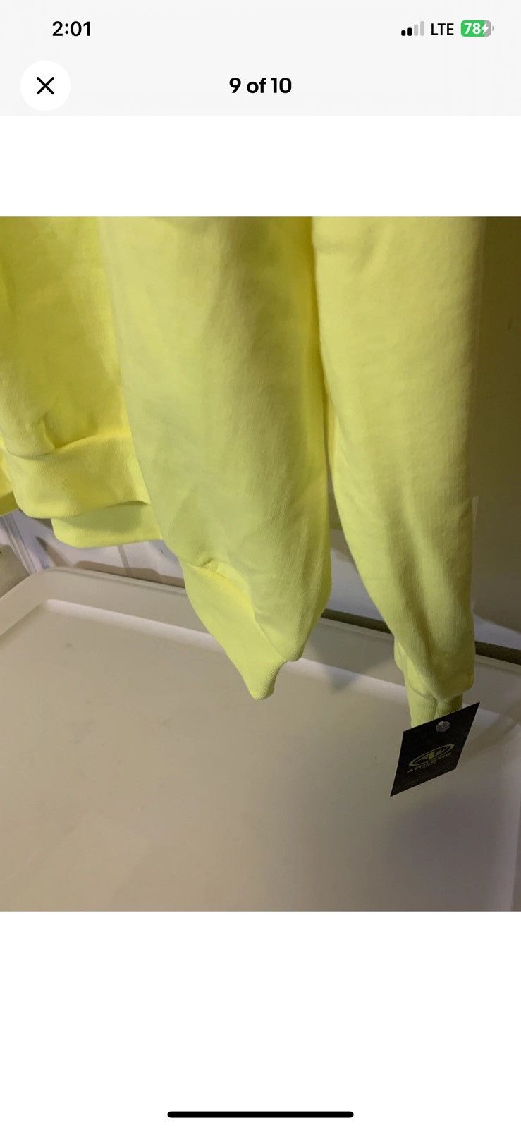 Athletic Works Athletic works mens sz 3XL neon yellow hoodie pullover Size US XXL / EU 58 / 5 - 6 Thumbnail