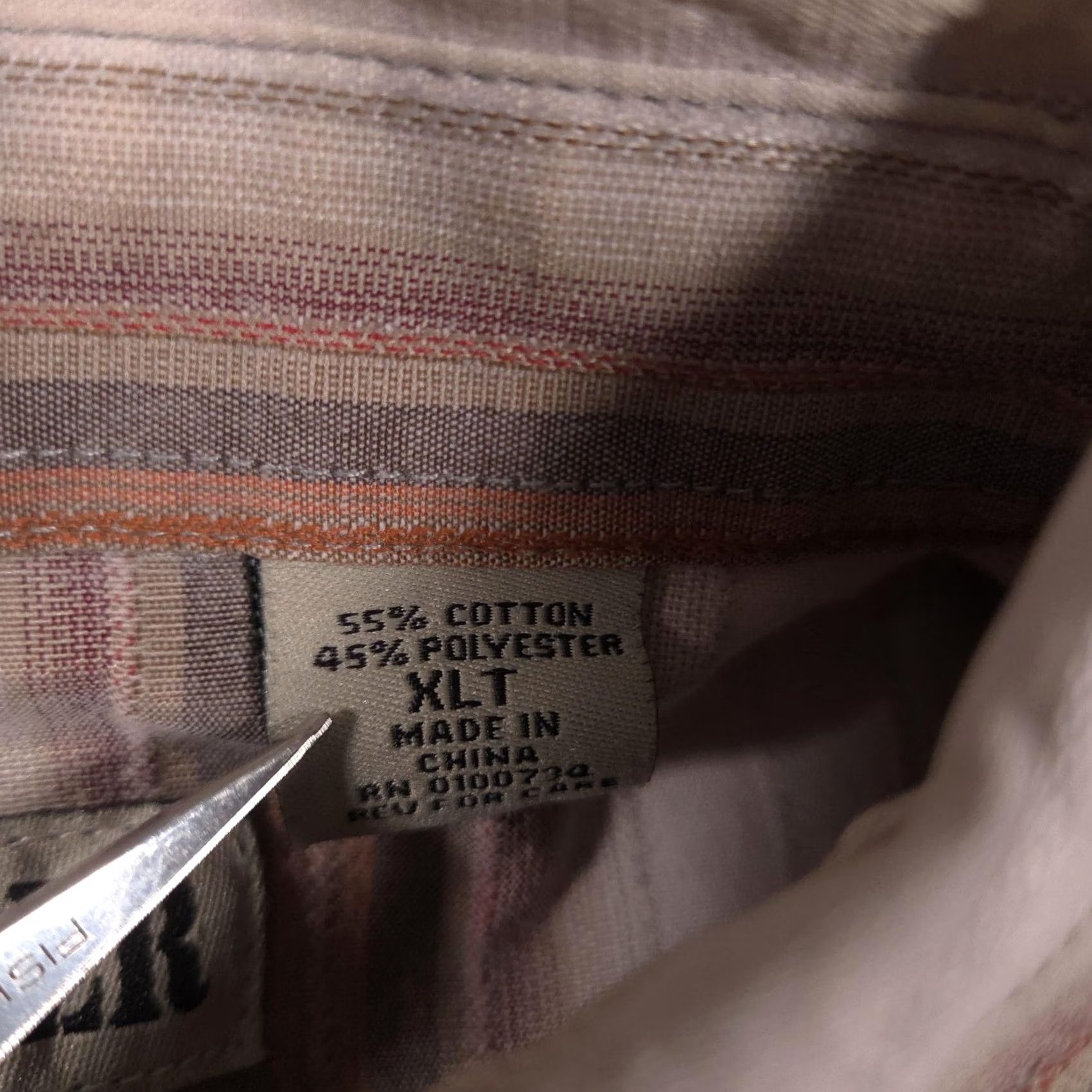 Vintage Trailblazer Shirt Mens XLT Beige Stripe Western Pearl Snap Long Sleeve Cowboy Size US XL / EU 56 / 4 - 7 Thumbnail