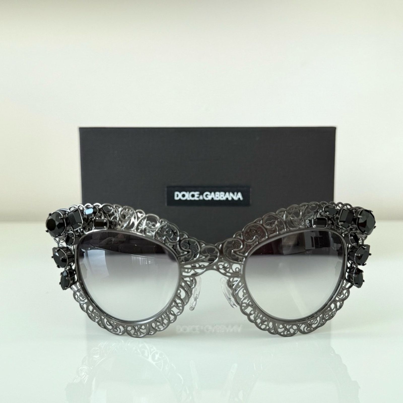 Dolce & Gabbana Dolce&Gabbana rhinestone runway sunglasses Authentic 1250$ Size ONE SIZE - 1 Thumbnail