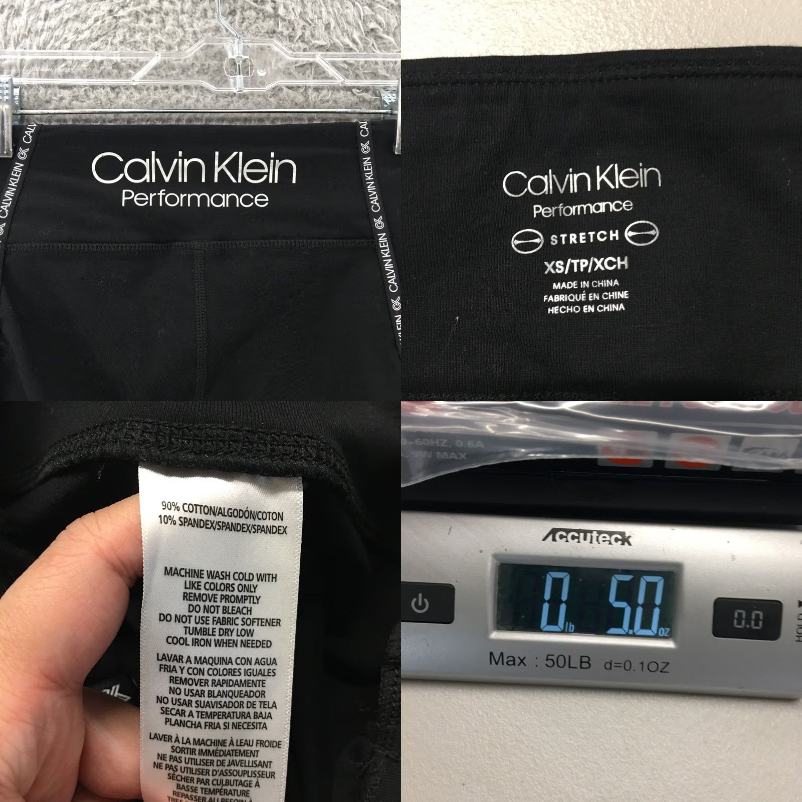 Calvin Klein Calvin Klein Stretch Athletic Cycling Biker Shorts Womens XS Black Size 26" / US 2 / IT 38 - 8 Thumbnail