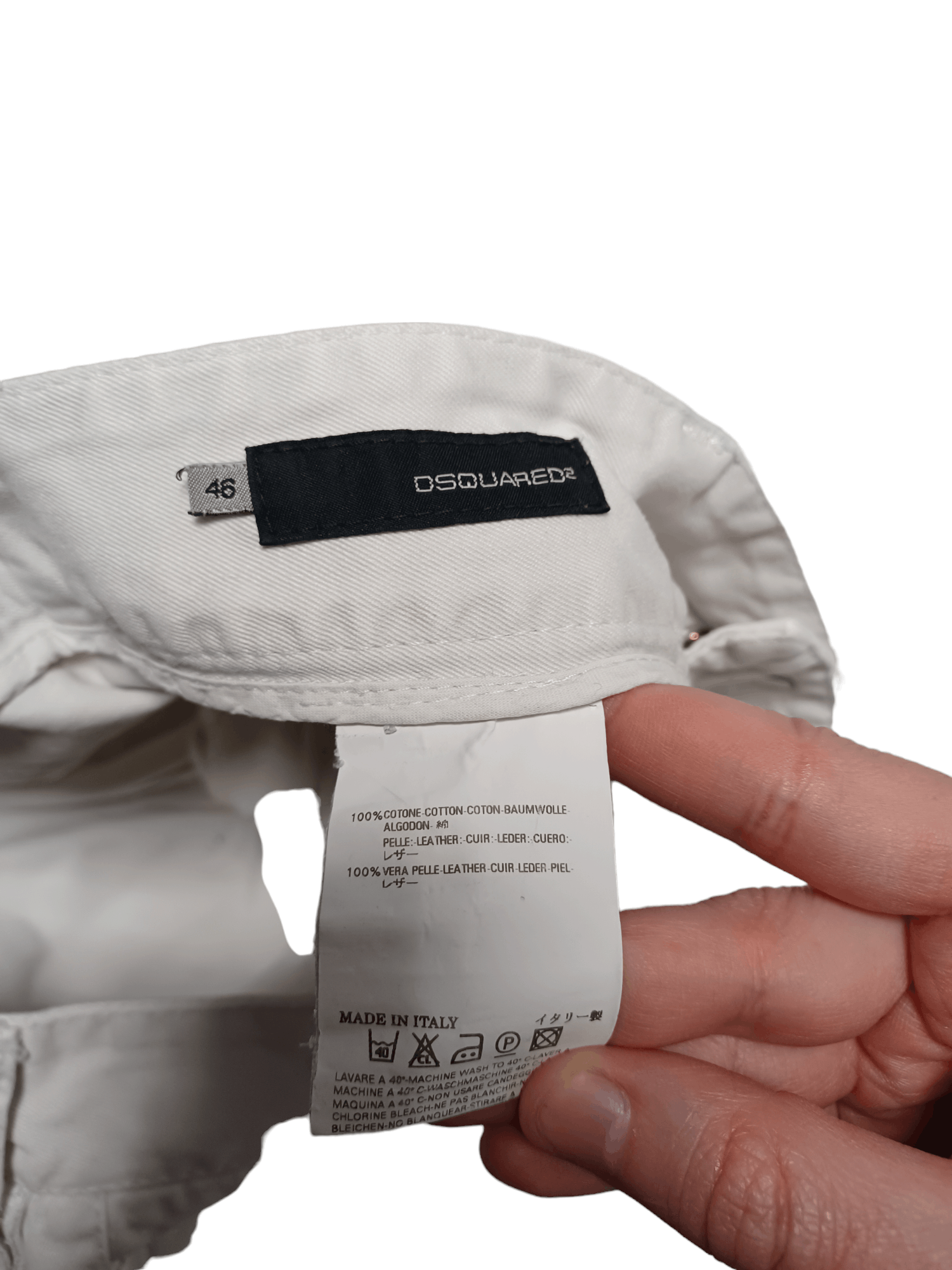 Dsquared2 DSQUARED2 WHITE JEANS MADE IN ITALY DENIM Size US 30 / EU 46 - 6 Thumbnail