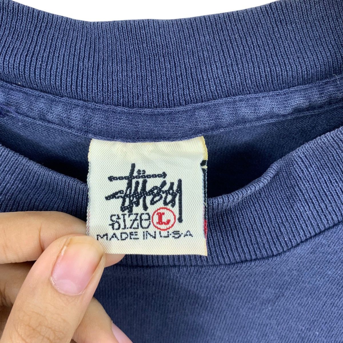 Stussy Vintage 90s STUSSY KNOWLEDGE IS KING Skateboard Tee Shirt Size US L / EU 52-54 / 3 - 8 Thumbnail