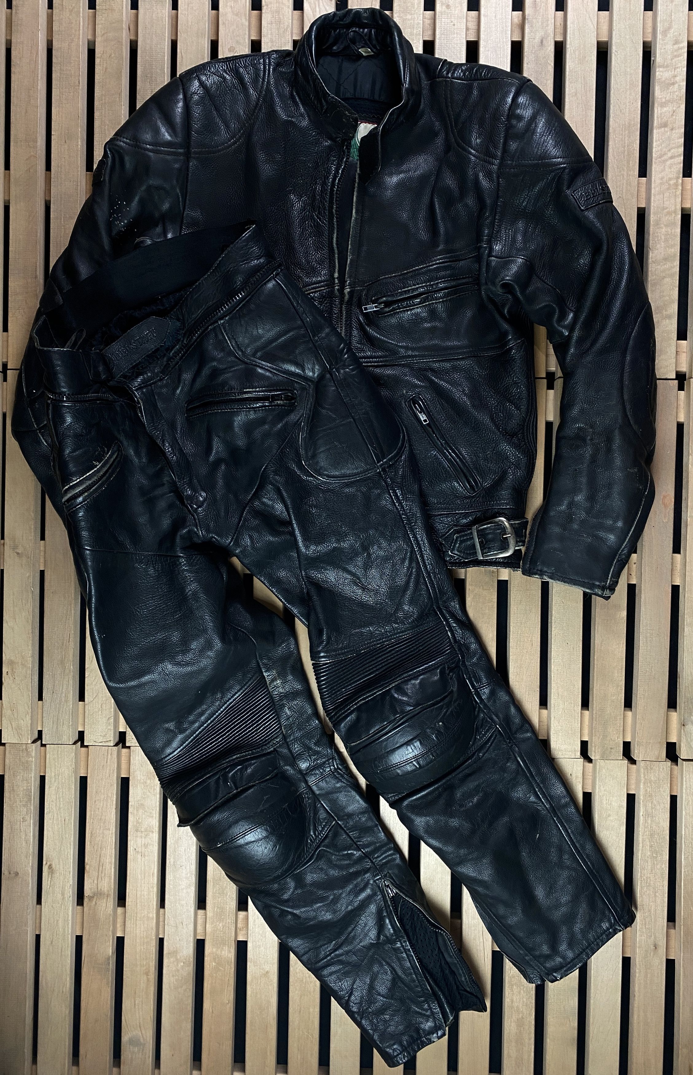 Belstaff Mens Leather Motorcycle Suit Belstaff Vintage Size 44 Size US M / EU 48-50 / 2 - 1 Thumbnail