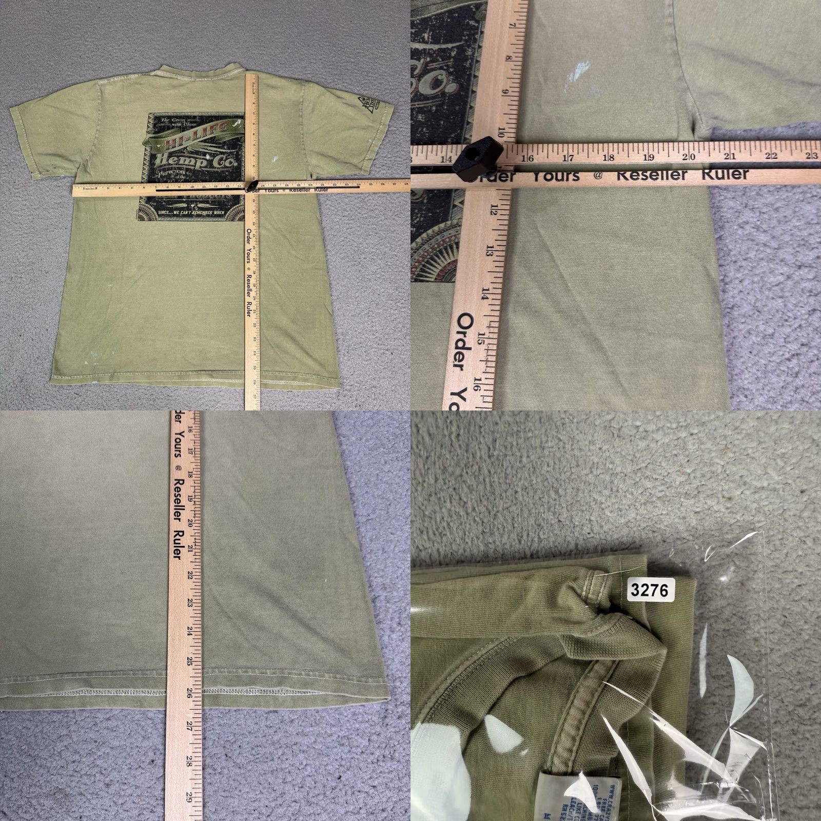 CO VINTAGE Hi Life Hawaii T Shirt Mens M Green Hemp Co Dyed Crazy Weed Distressed Marijuana M Green Hemp Co Shirt Mens M Vintage Boys Mens? Size US M / EU 48-50 / 2 - 9 Thumbnail