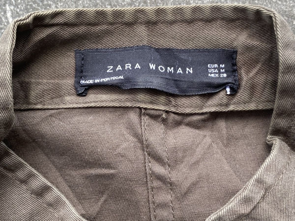 Zara Zara Khaki Green Graffiti Light Jacket Size M / US 6-8 / IT 42-44 - 17 Thumbnail
