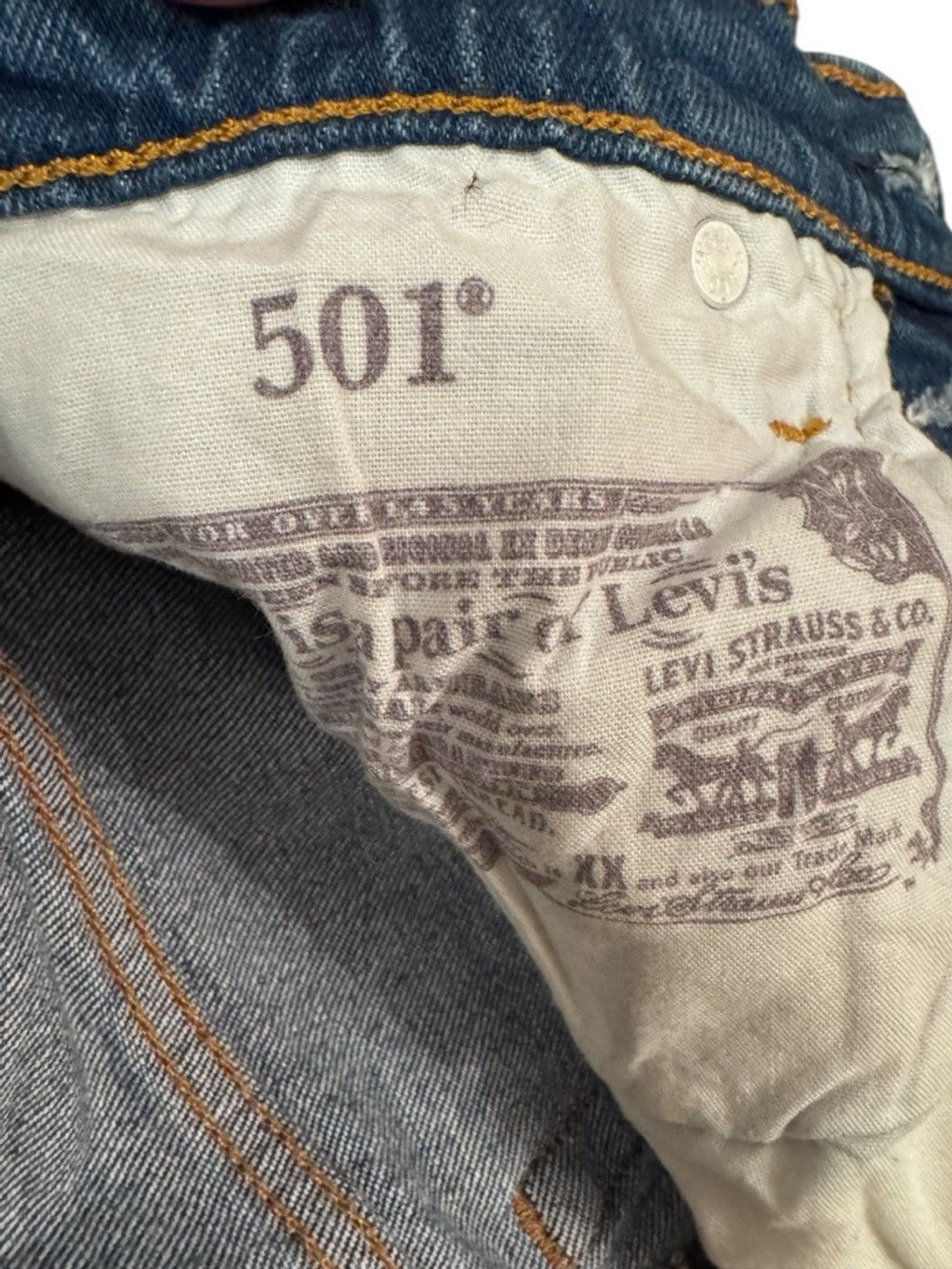 Levi's Levi's 501 Original Fit Jeans W25/L30 Size 25" / US 0 / IT 36 - 9 Thumbnail
