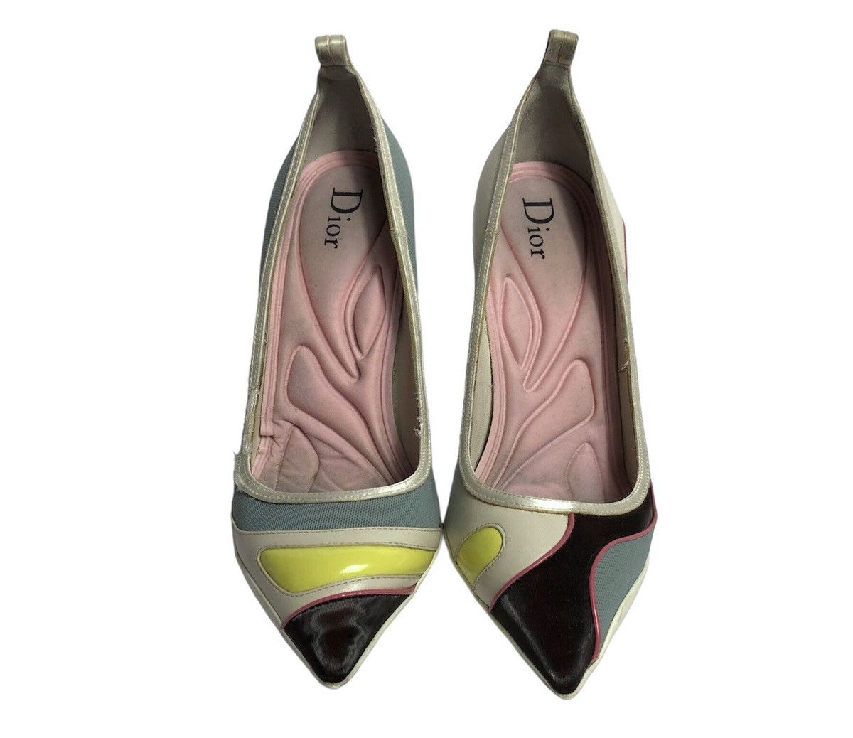 Dior Raf Simons SS14 Dior by Raf Simons multicolour heels Grailed