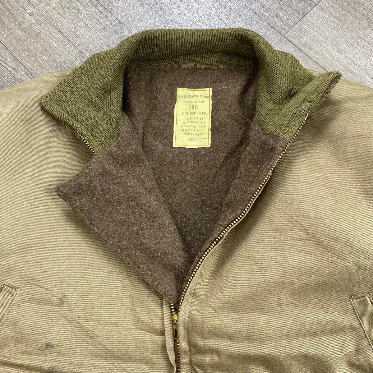 Buzz Rickson's 90s Vintage United Carr by Buzz Rickson Military Deck Jacket Size US L / EU 52-54 / 3 - 6 Thumbnail